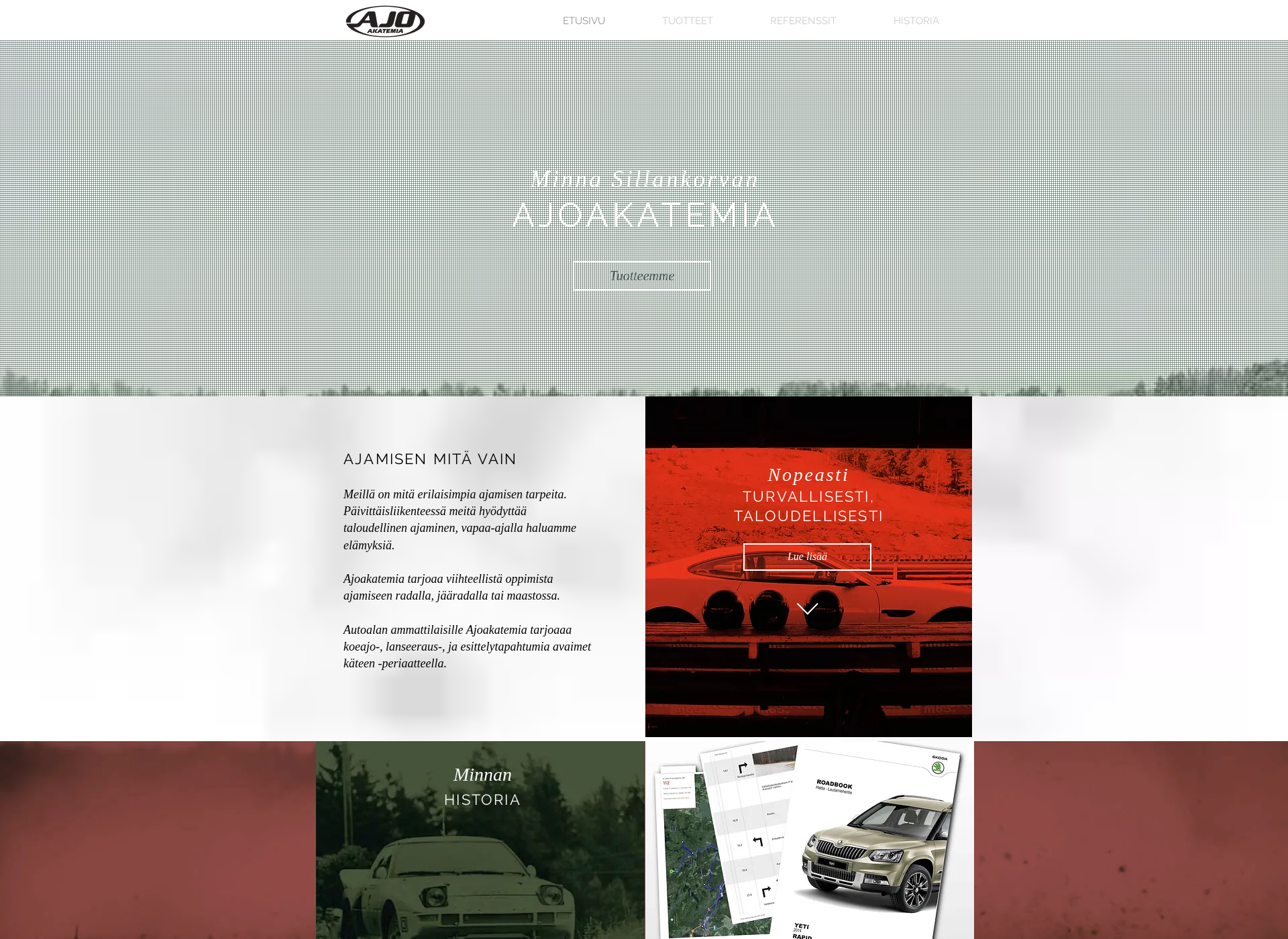 Screenshot for ajoakatemia.fi