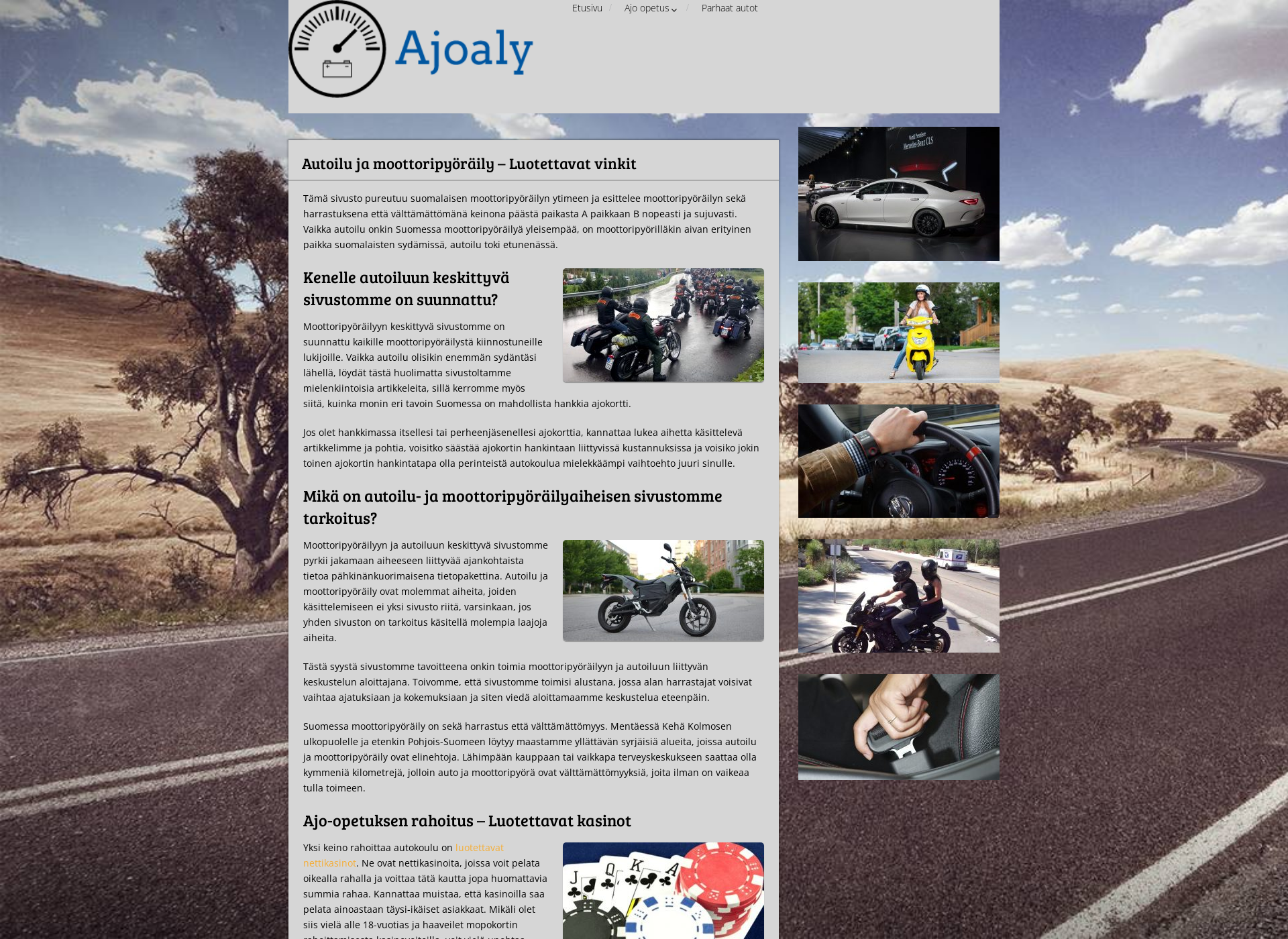 Screenshot for ajoaly.fi