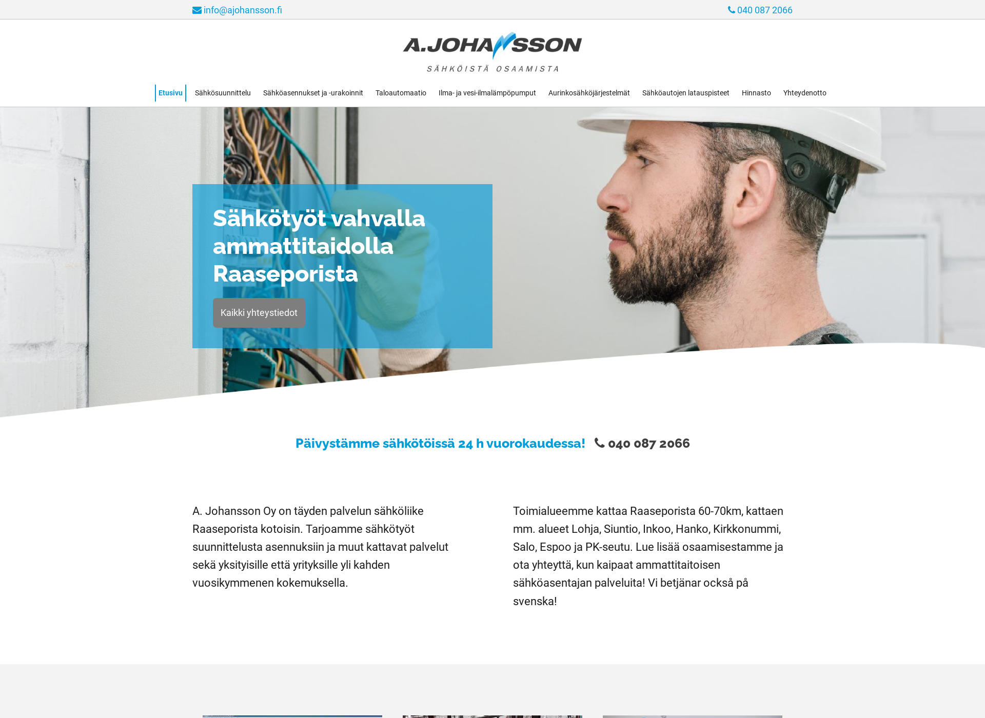 Screenshot for ajohansson.fi