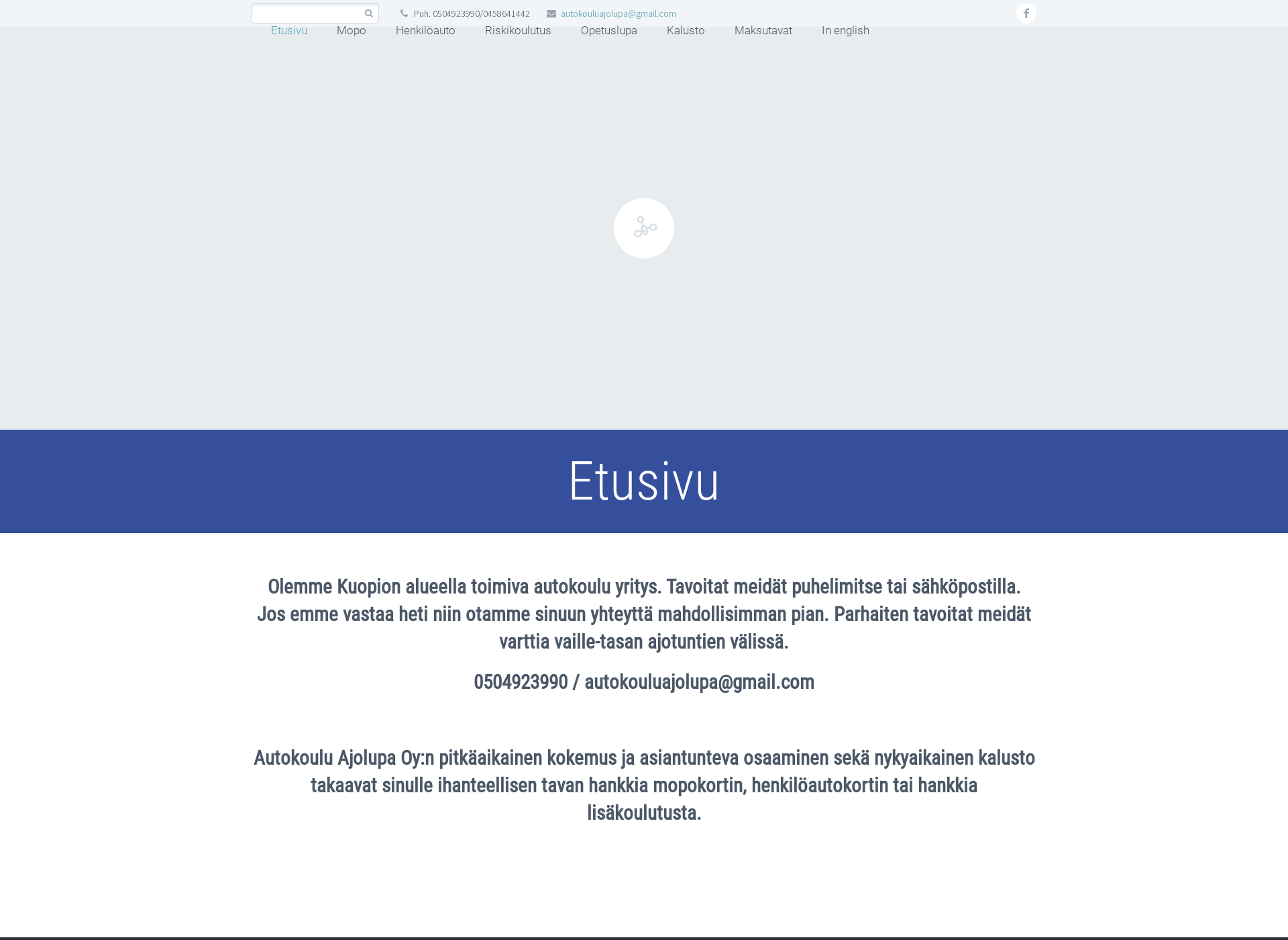 Screenshot for ajolupa.fi