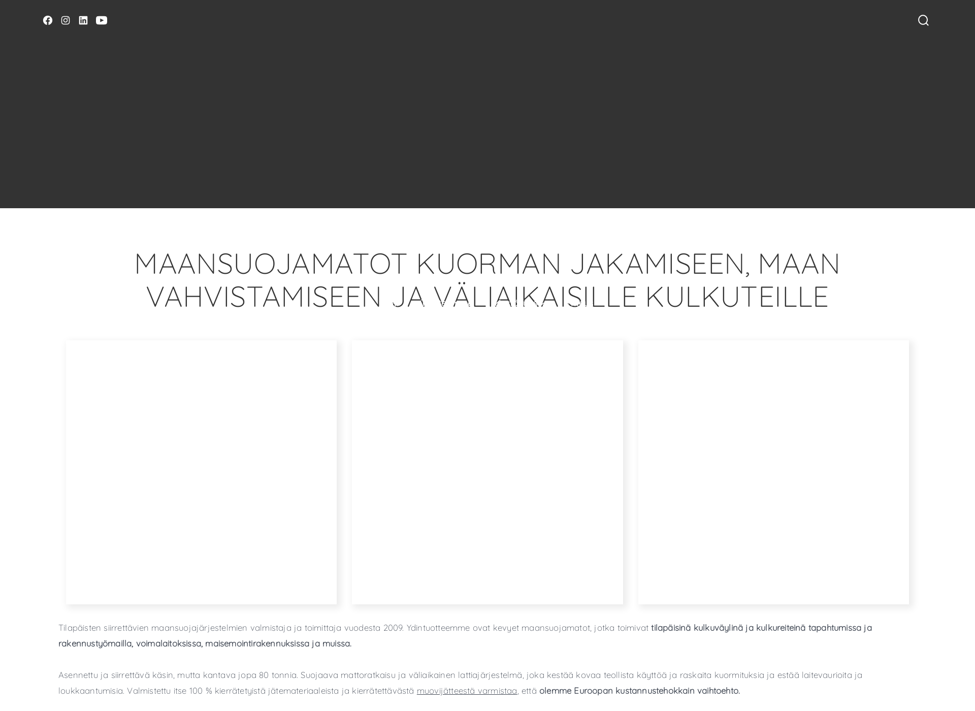 Screenshot for ajomattomaasuoja.fi