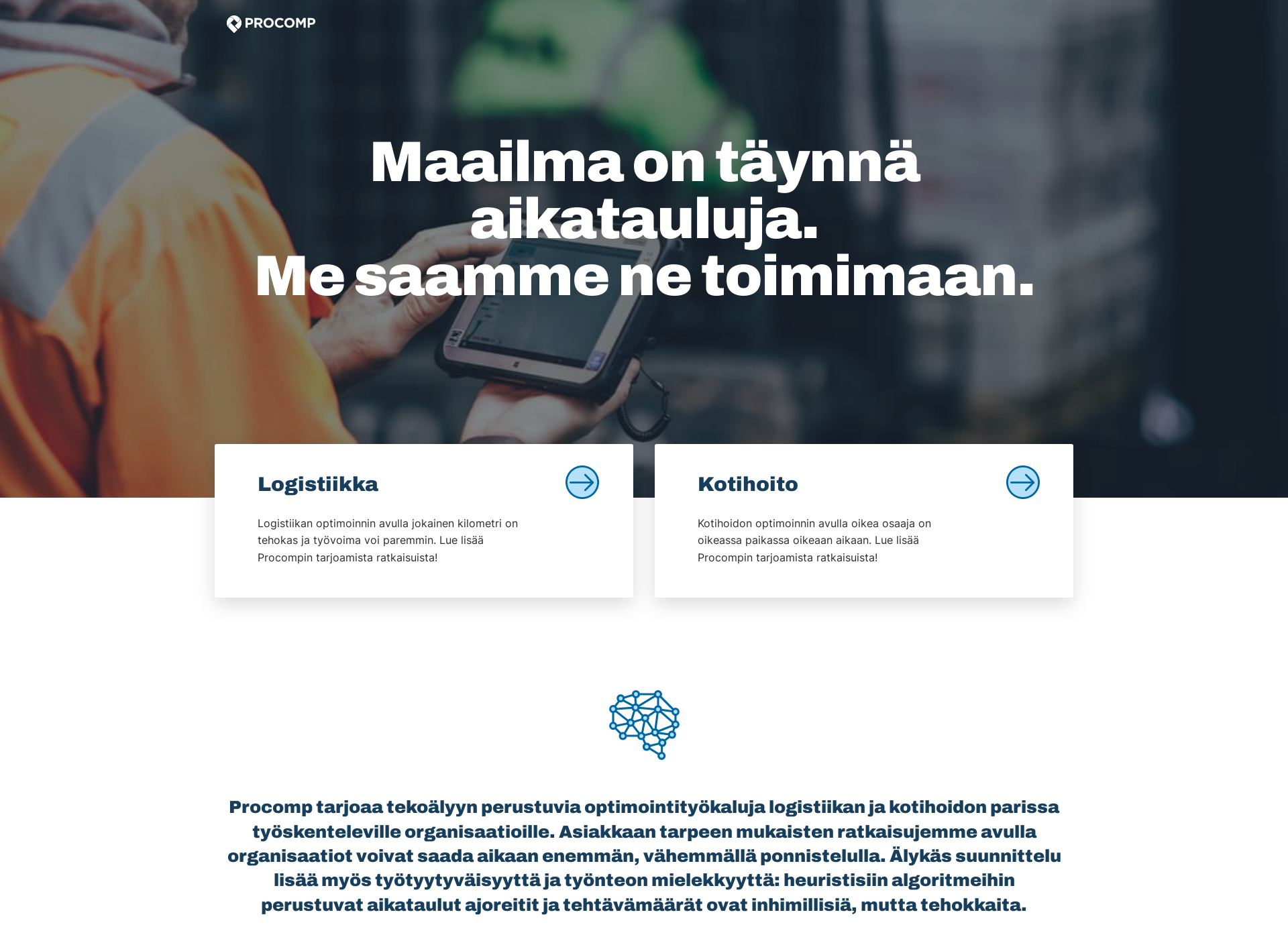 Skärmdump för ajotapaseuranta.fi