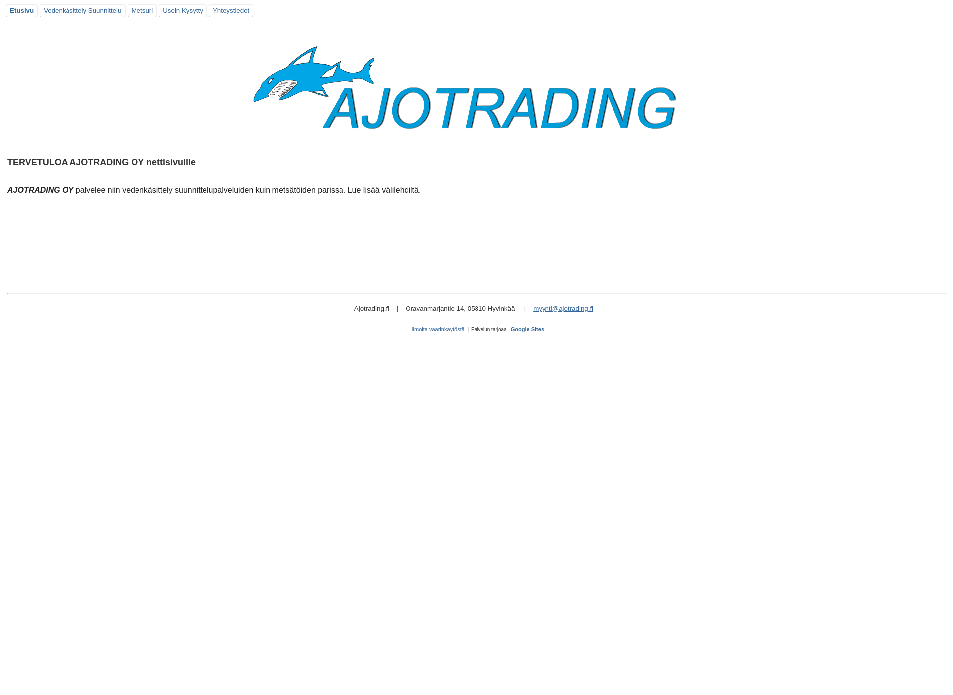 Screenshot for ajotrading.fi
