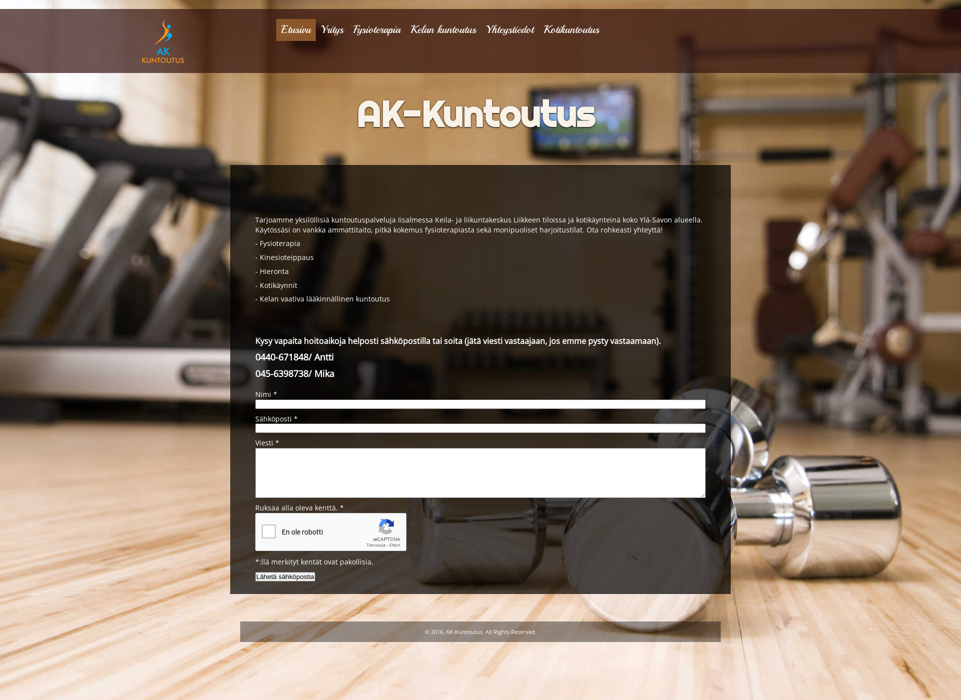 Screenshot for ak-kuntoutus.fi