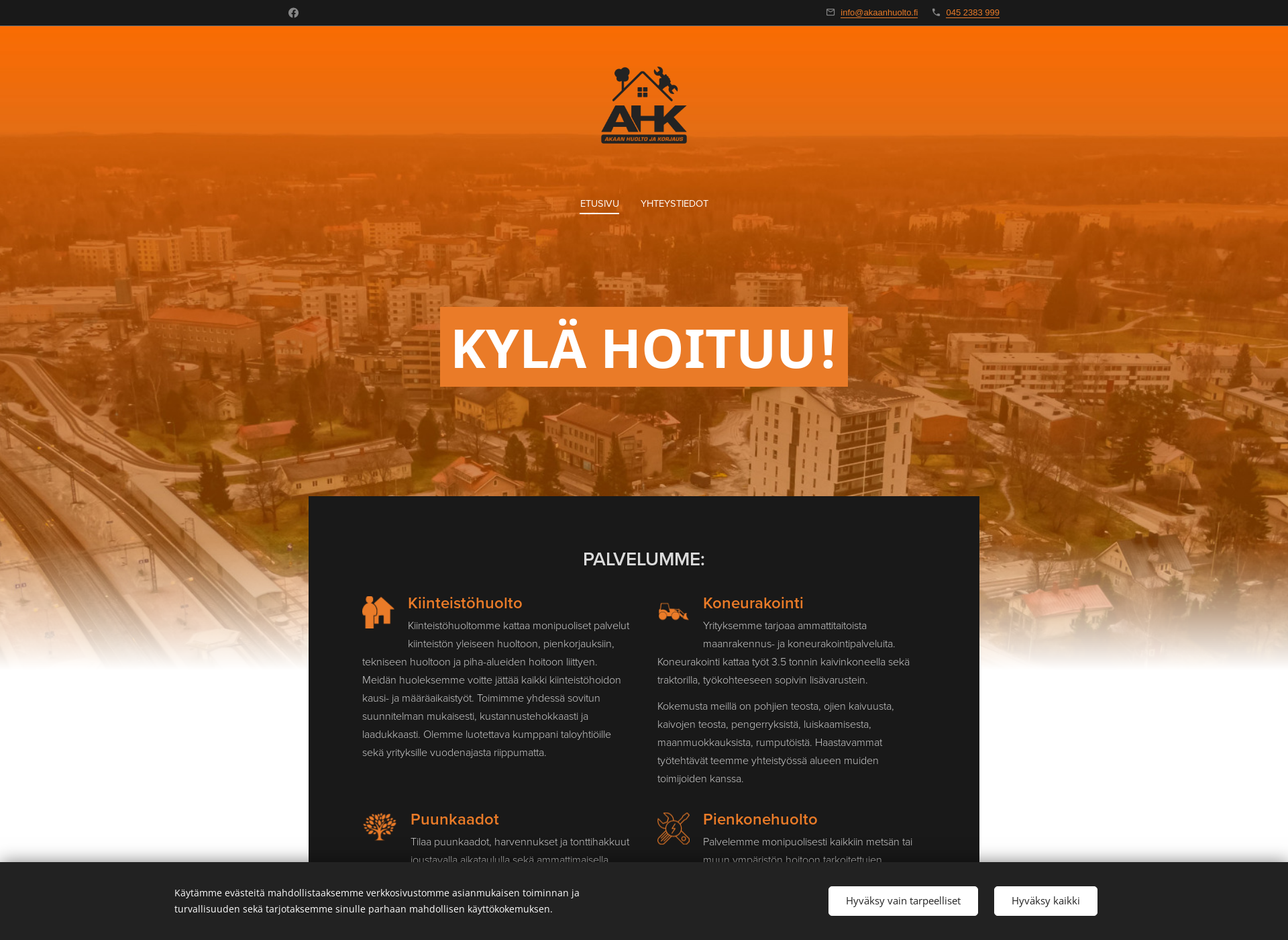 Screenshot for akaanhuolto.fi