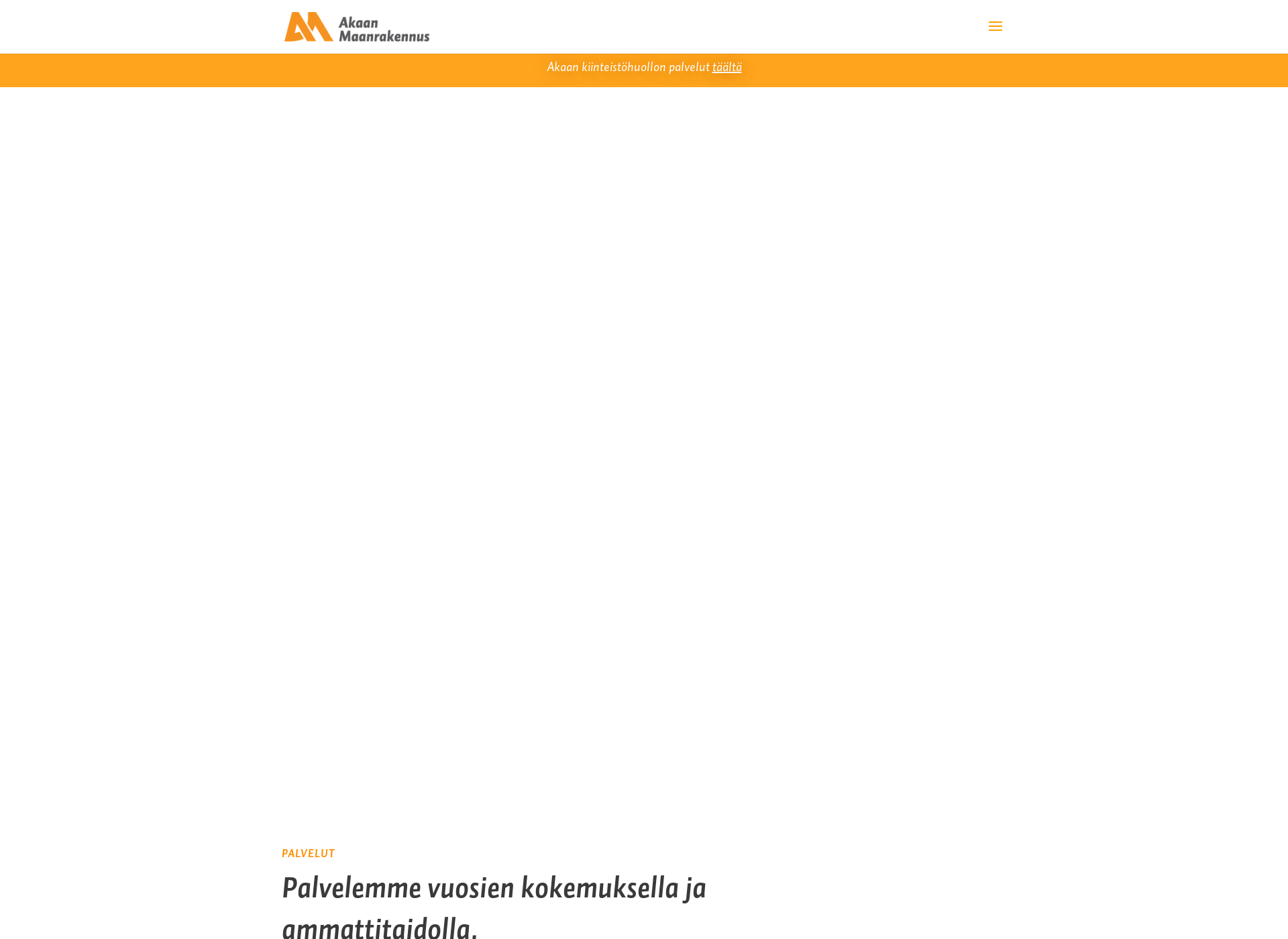 Skärmdump för akaanmaanrakennus.fi
