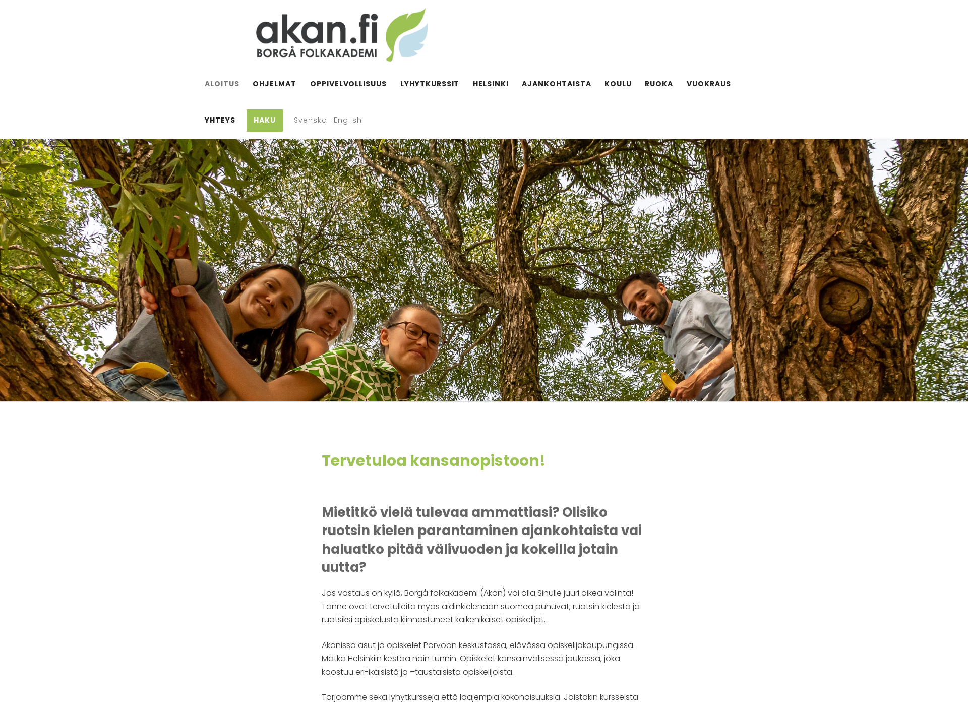 Screenshot for akan.fi