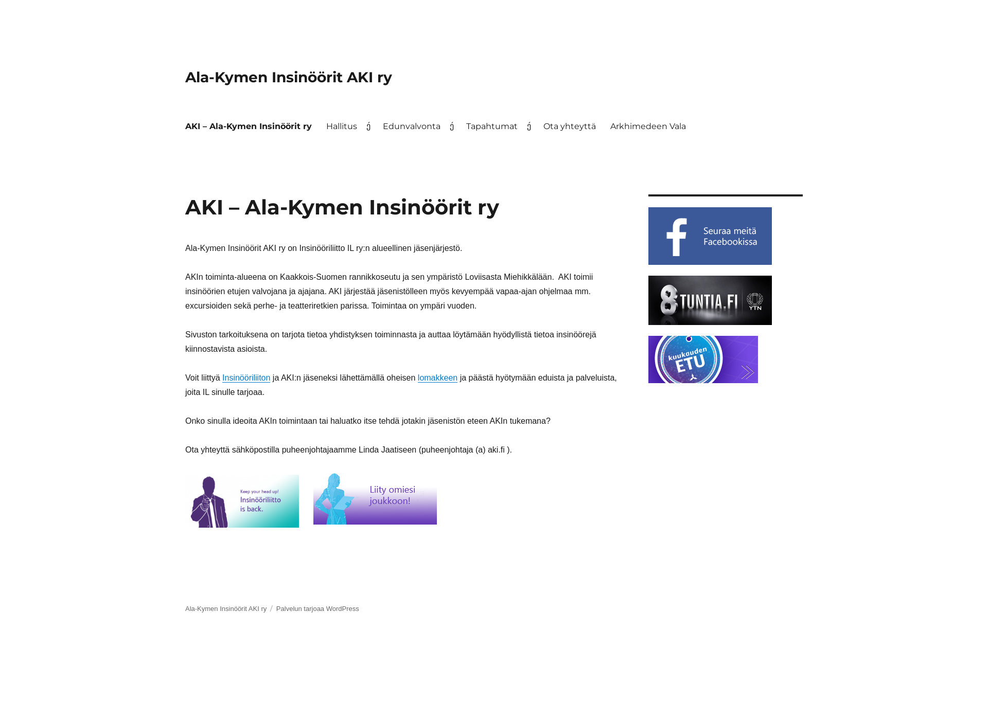 Screenshot for aki.fi