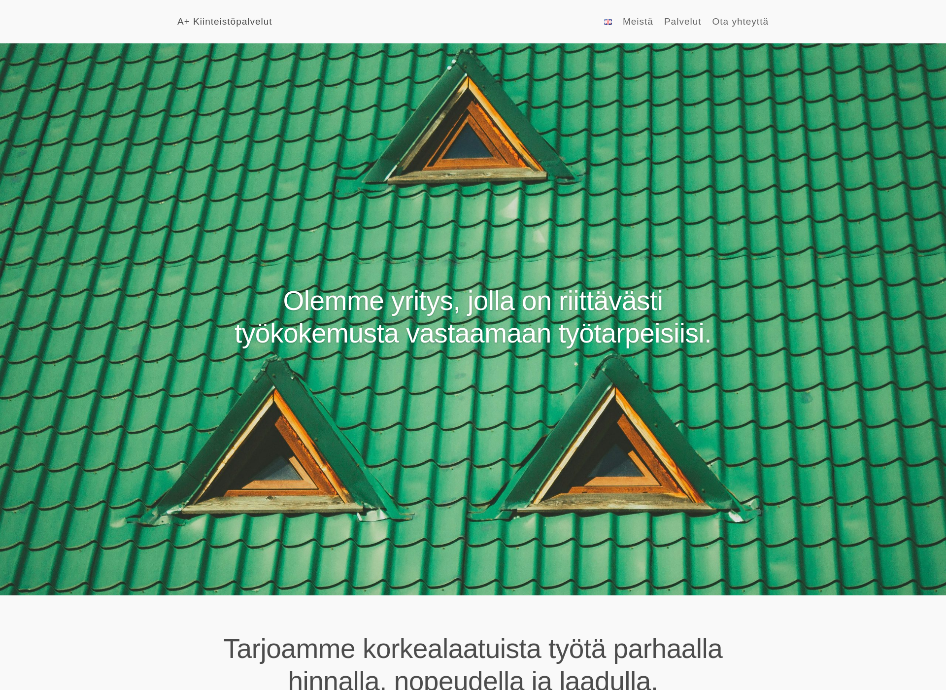 Skärmdump för akiinteistöpalvelut.fi