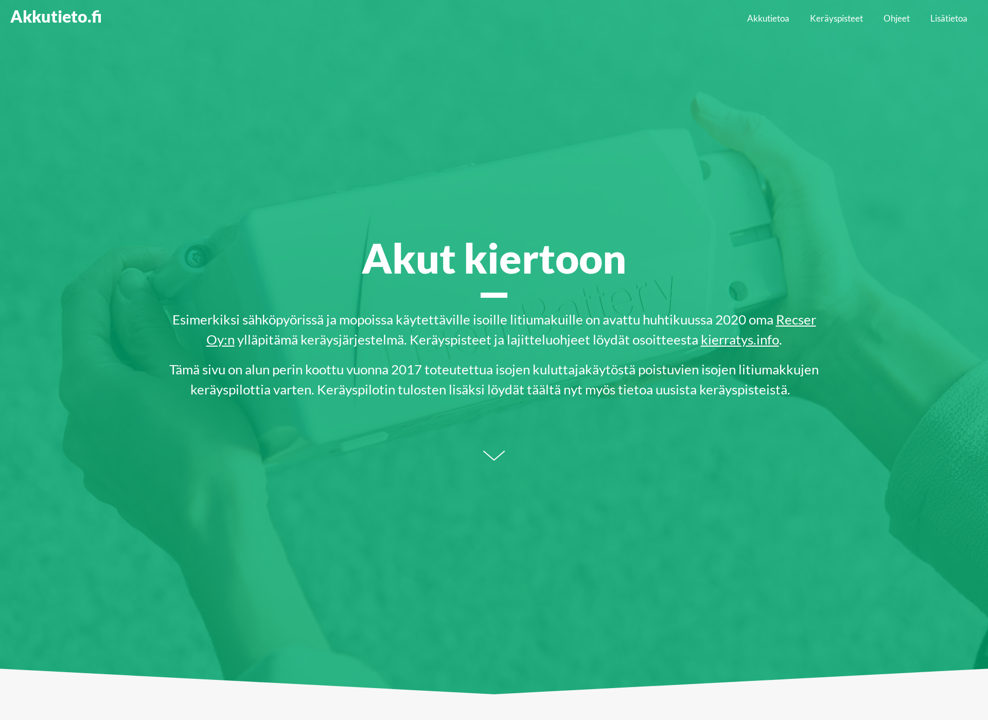 Screenshot for akkutieto.fi