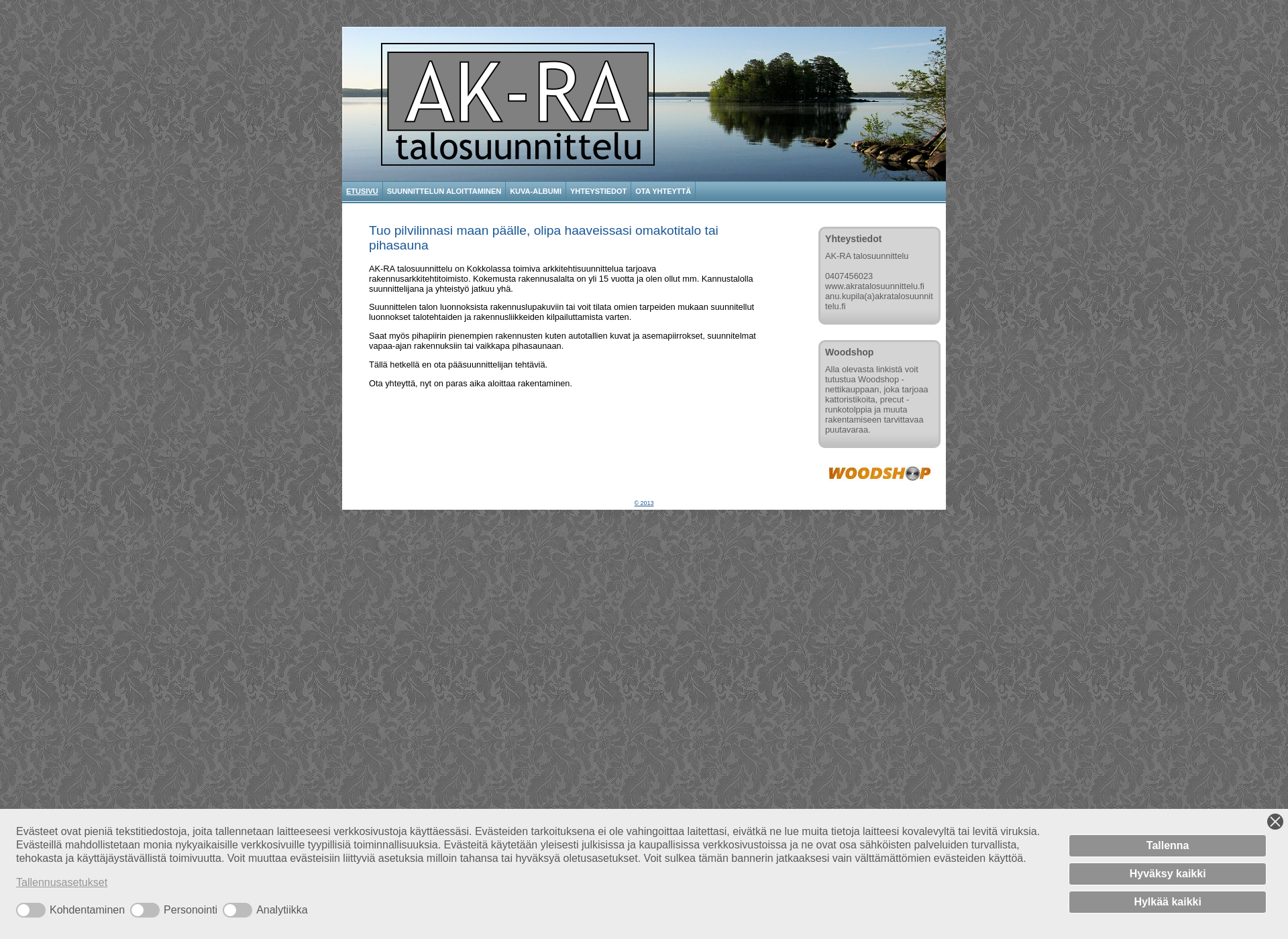 Screenshot for akratalosuunnittelu.fi