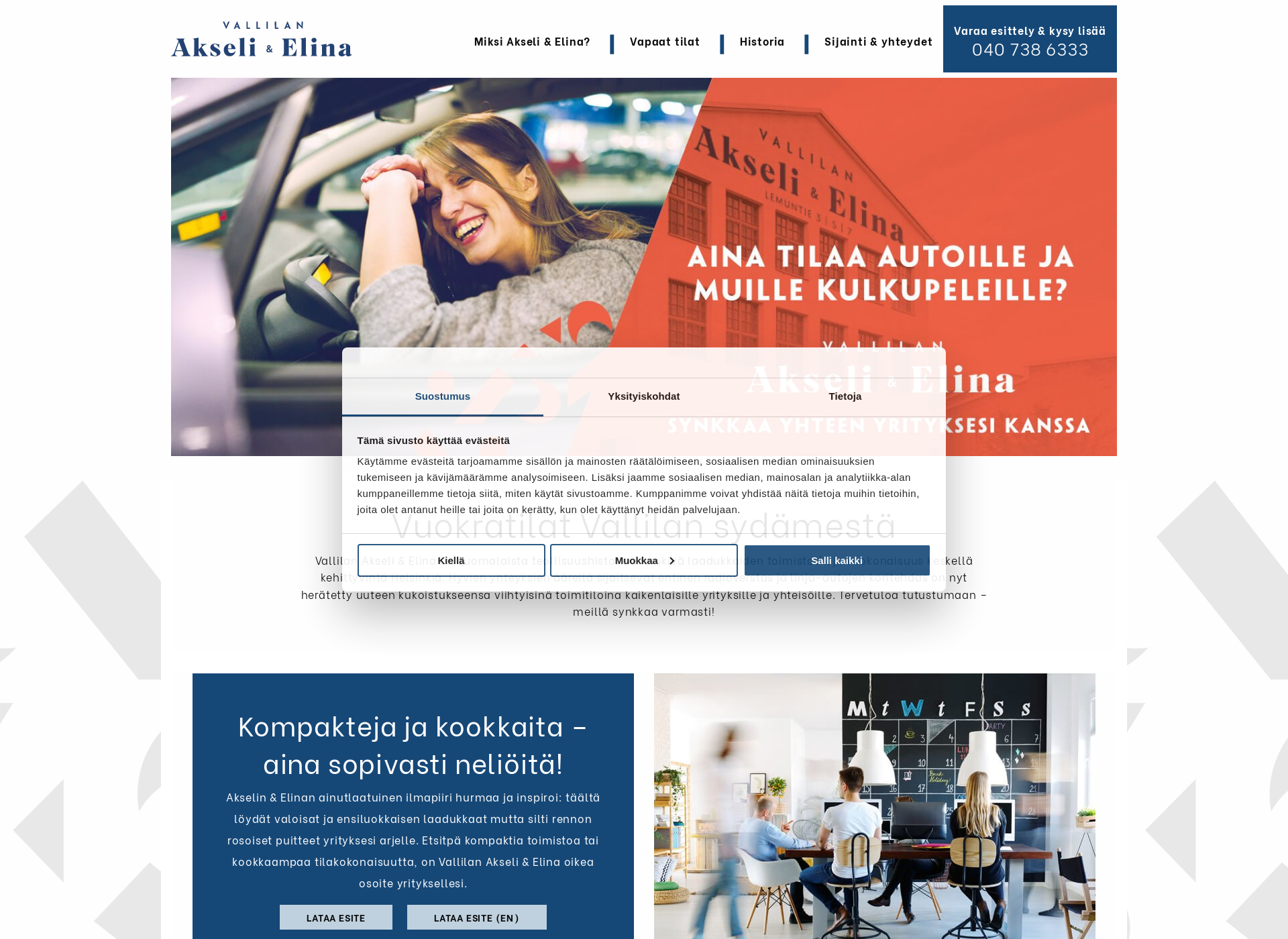 Skärmdump för akseli-elina.fi