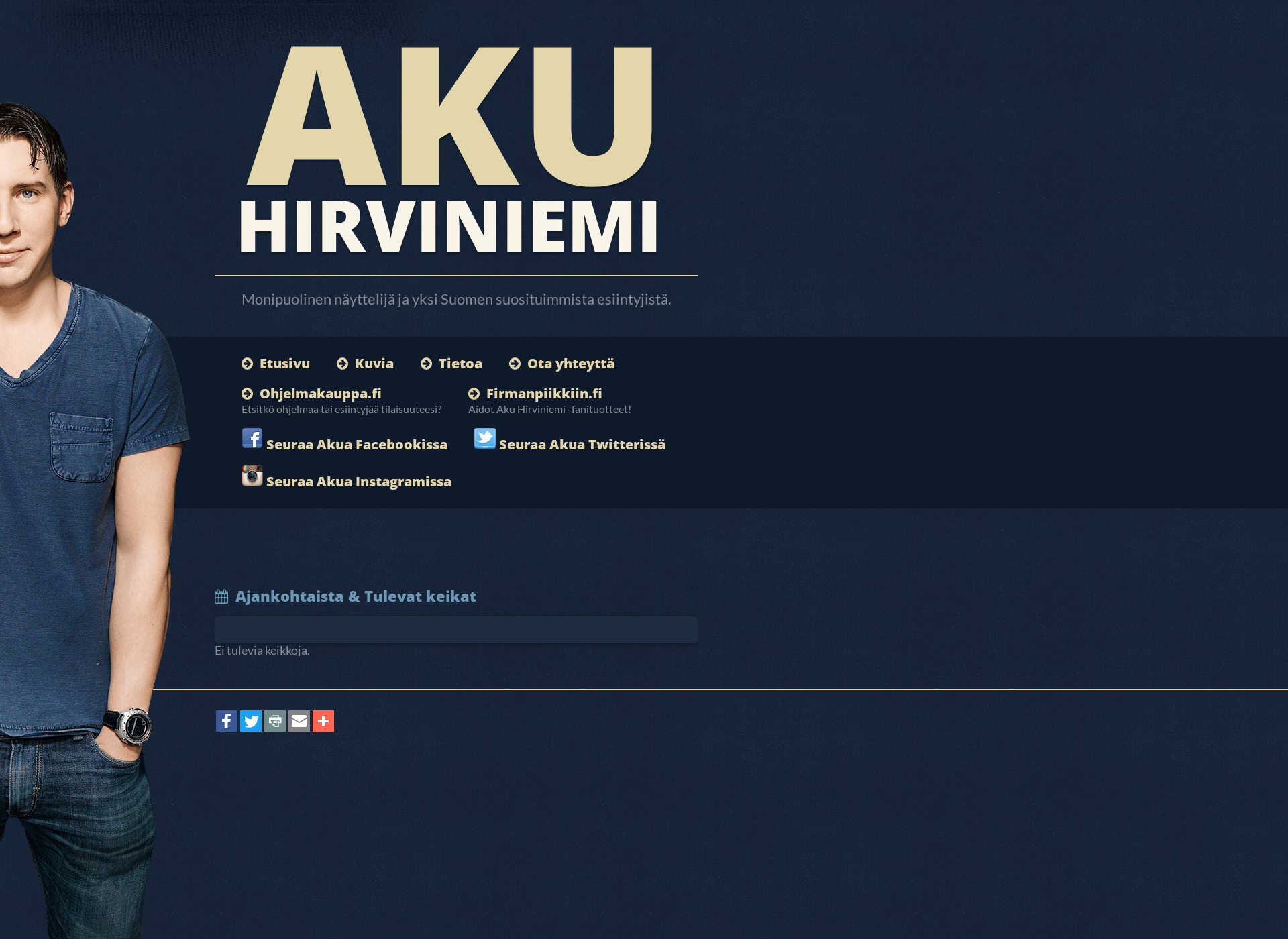 Skärmdump för akuhirviniemi.fi