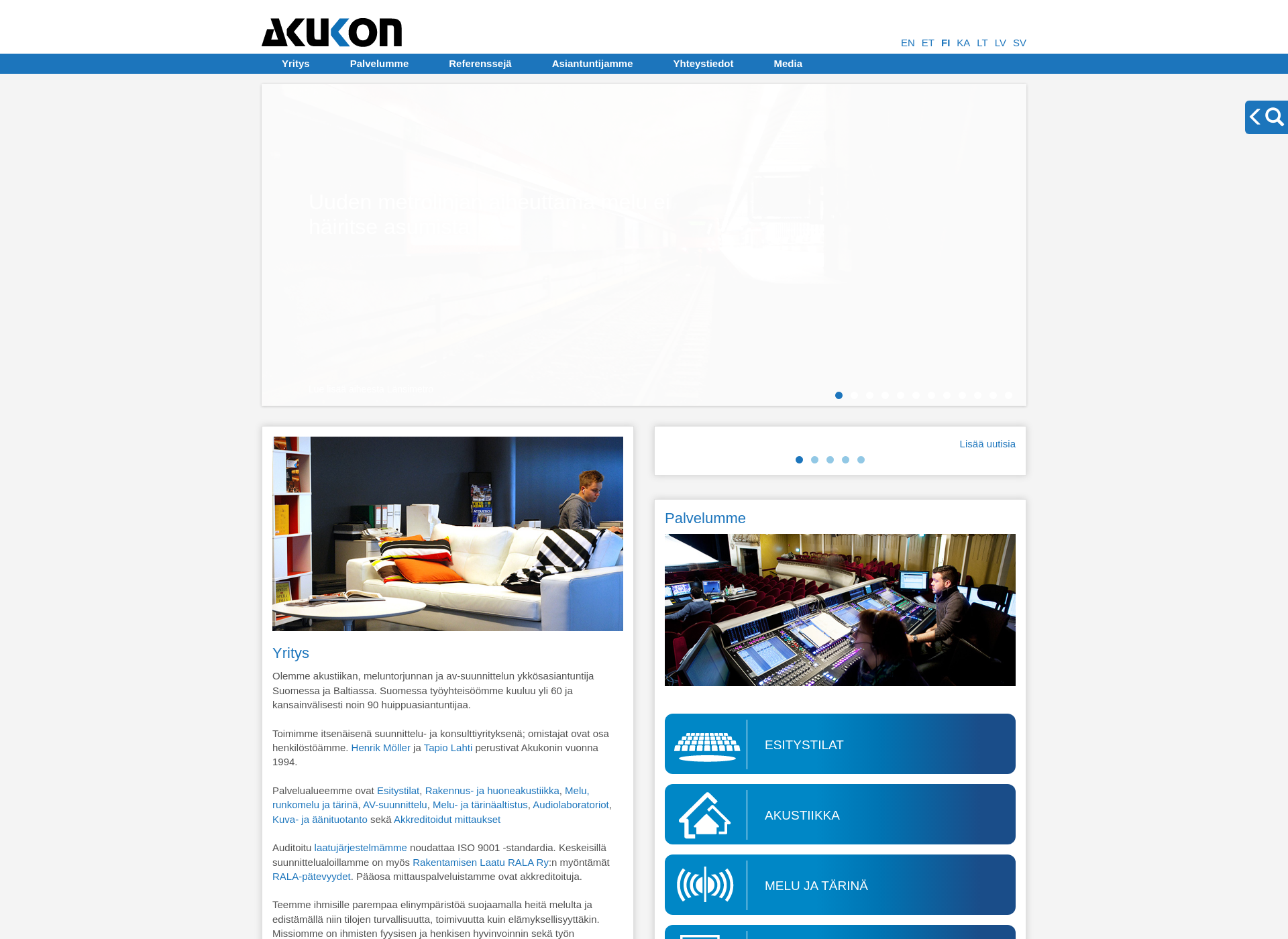 Screenshot for akukon.fi