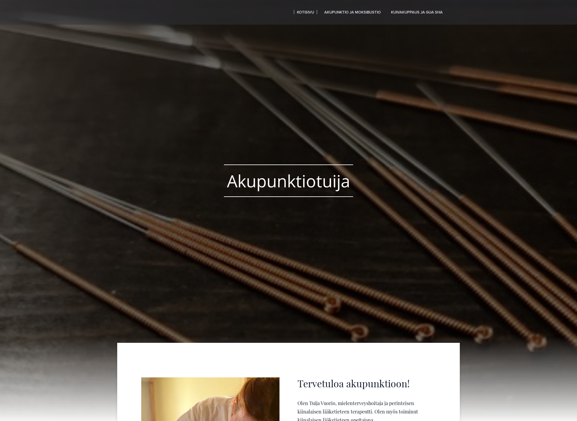 Screenshot for akupunktiotuija.fi
