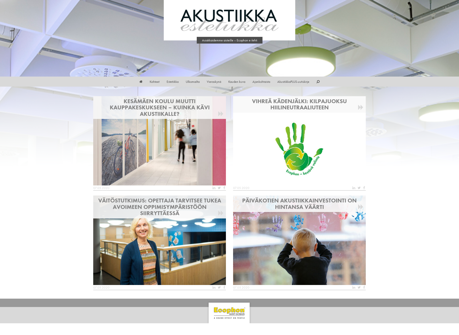 Screenshot for akustiikkaestetiikka.fi