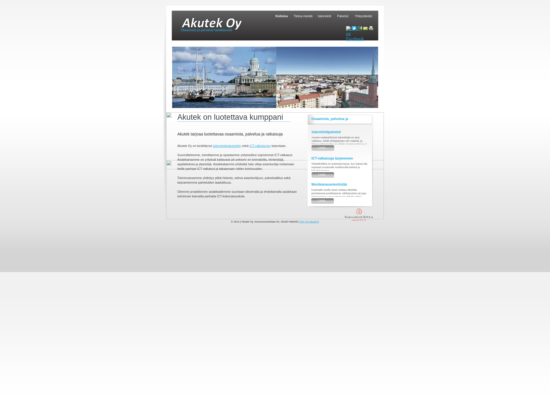 Screenshot for akutek.fi