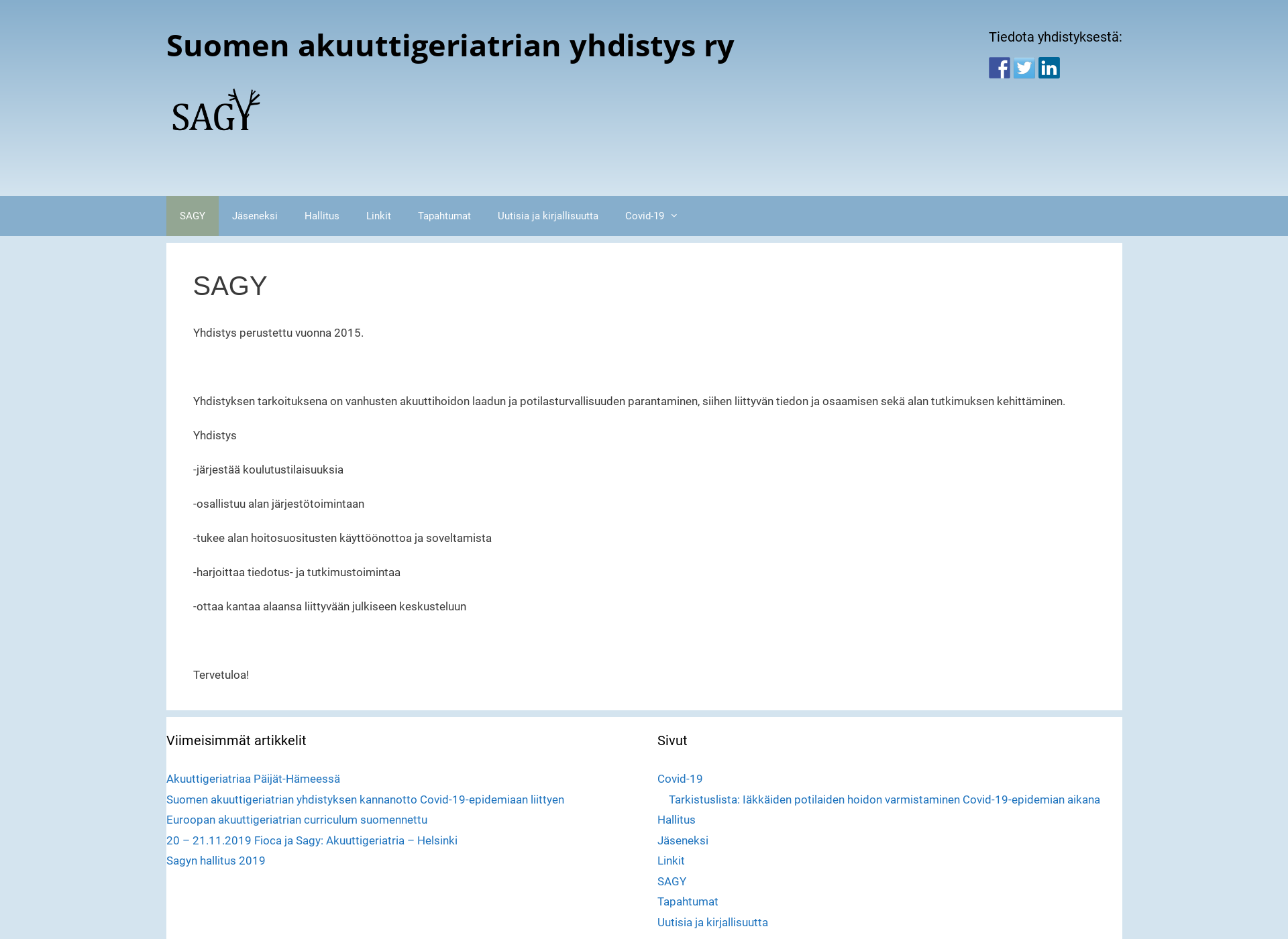 Screenshot for akuuttigeriatria.fi