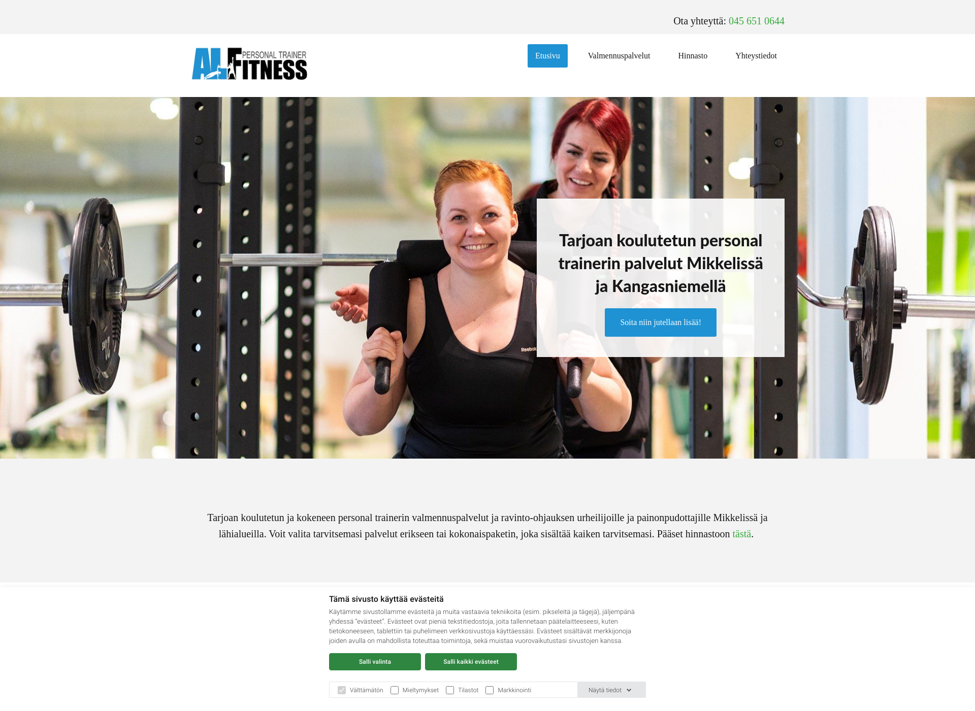 Näyttökuva al-fitness.fi