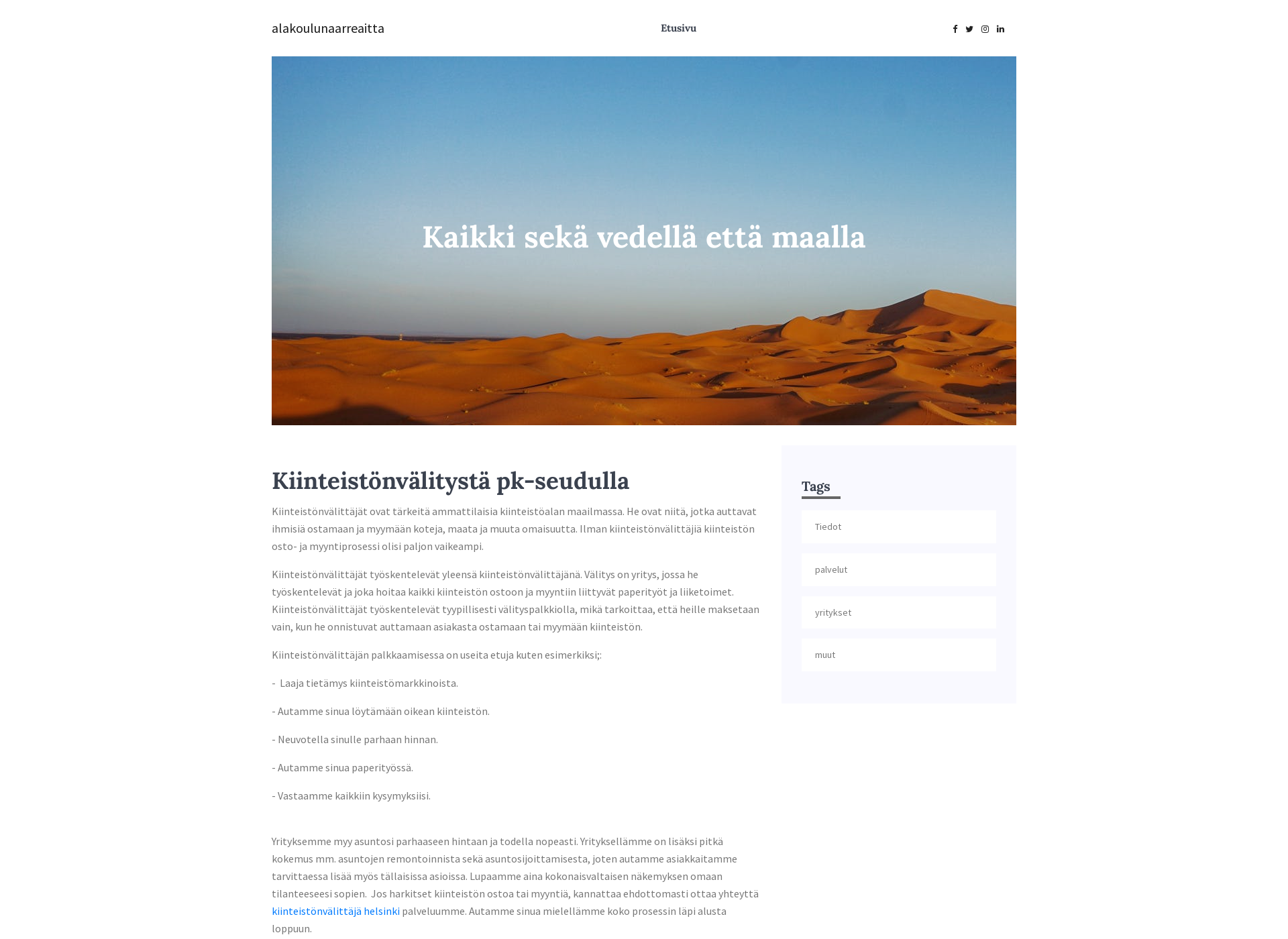 Screenshot for alakoulunaarreaitta.fi