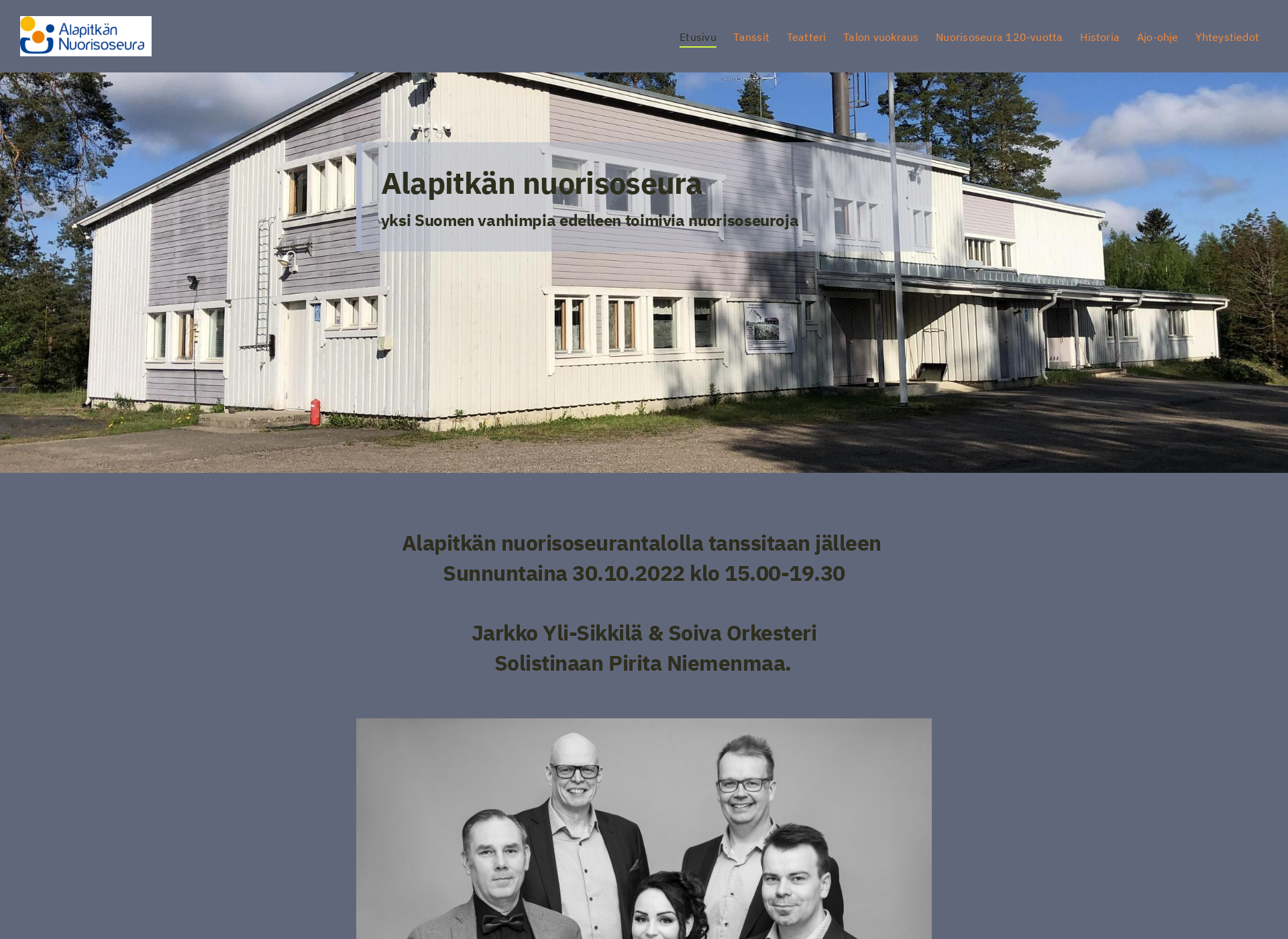 Skärmdump för alapitkanns.fi