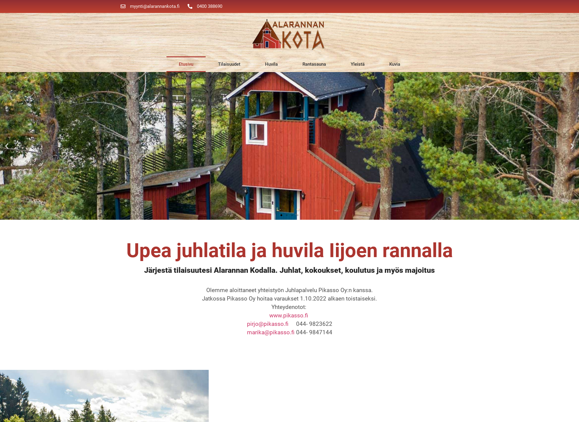 Skärmdump för alarannankota.fi