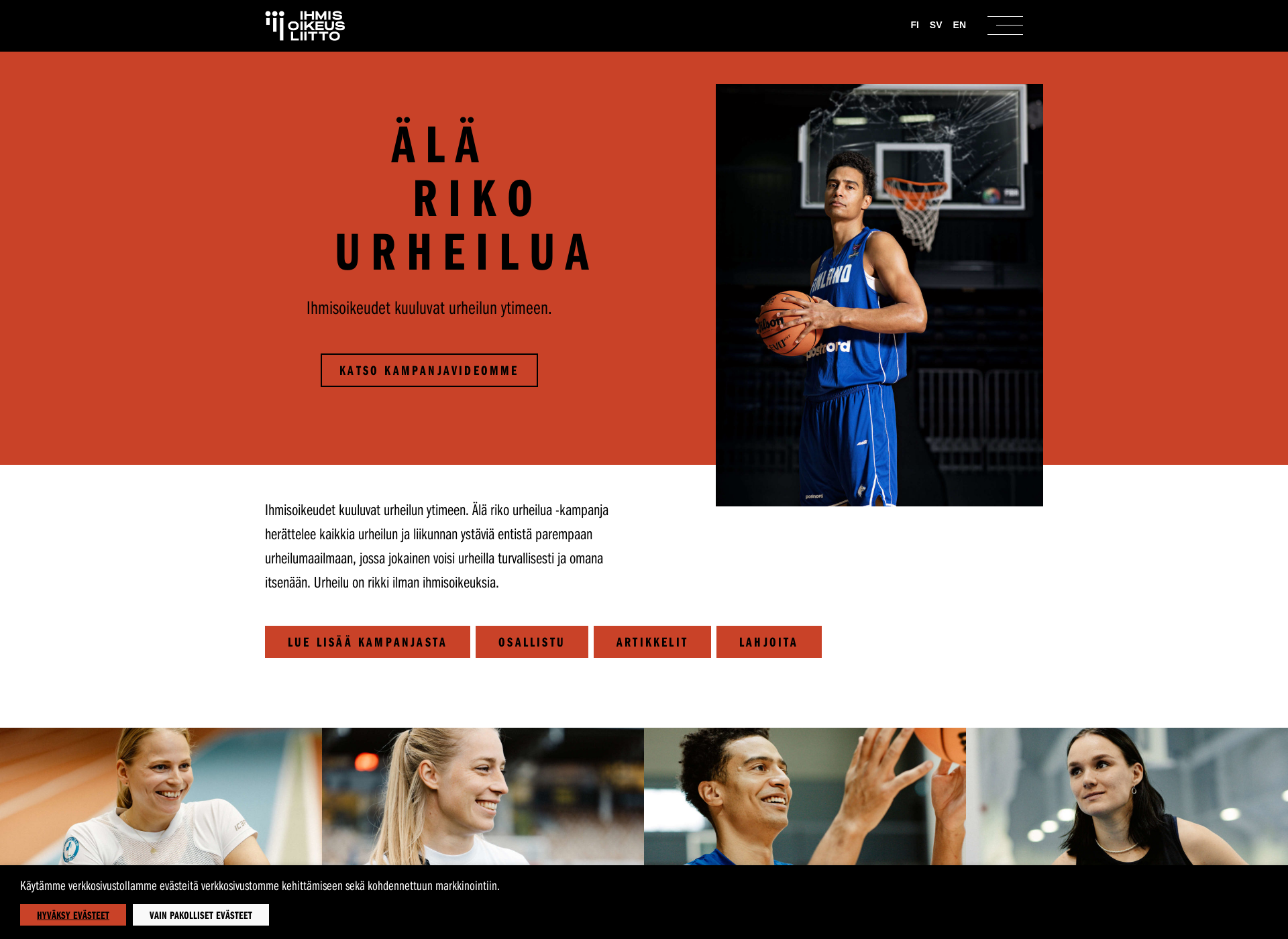 Screenshot for alarikourheilua.fi
