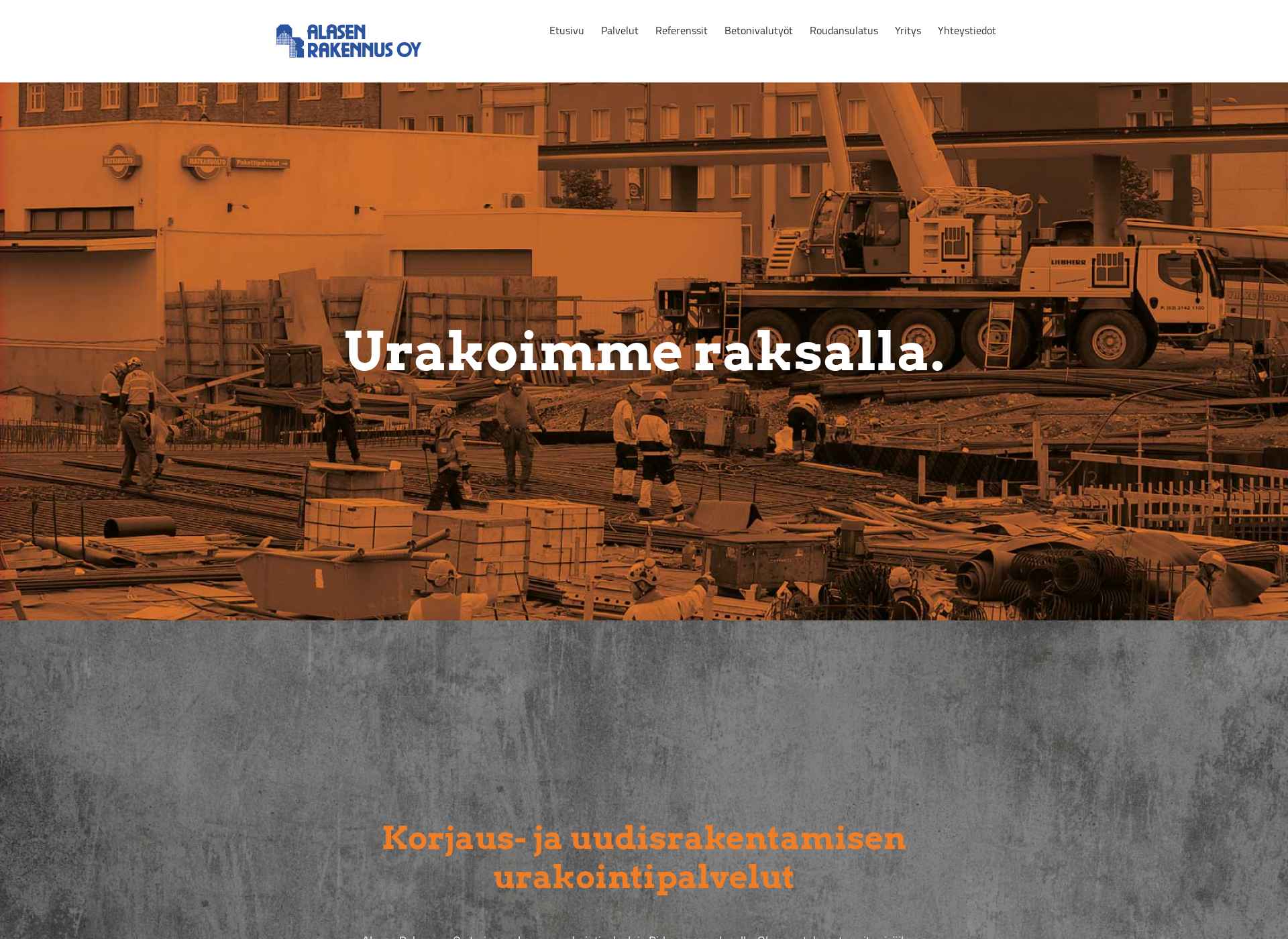 Screenshot for alasenrakennus.fi