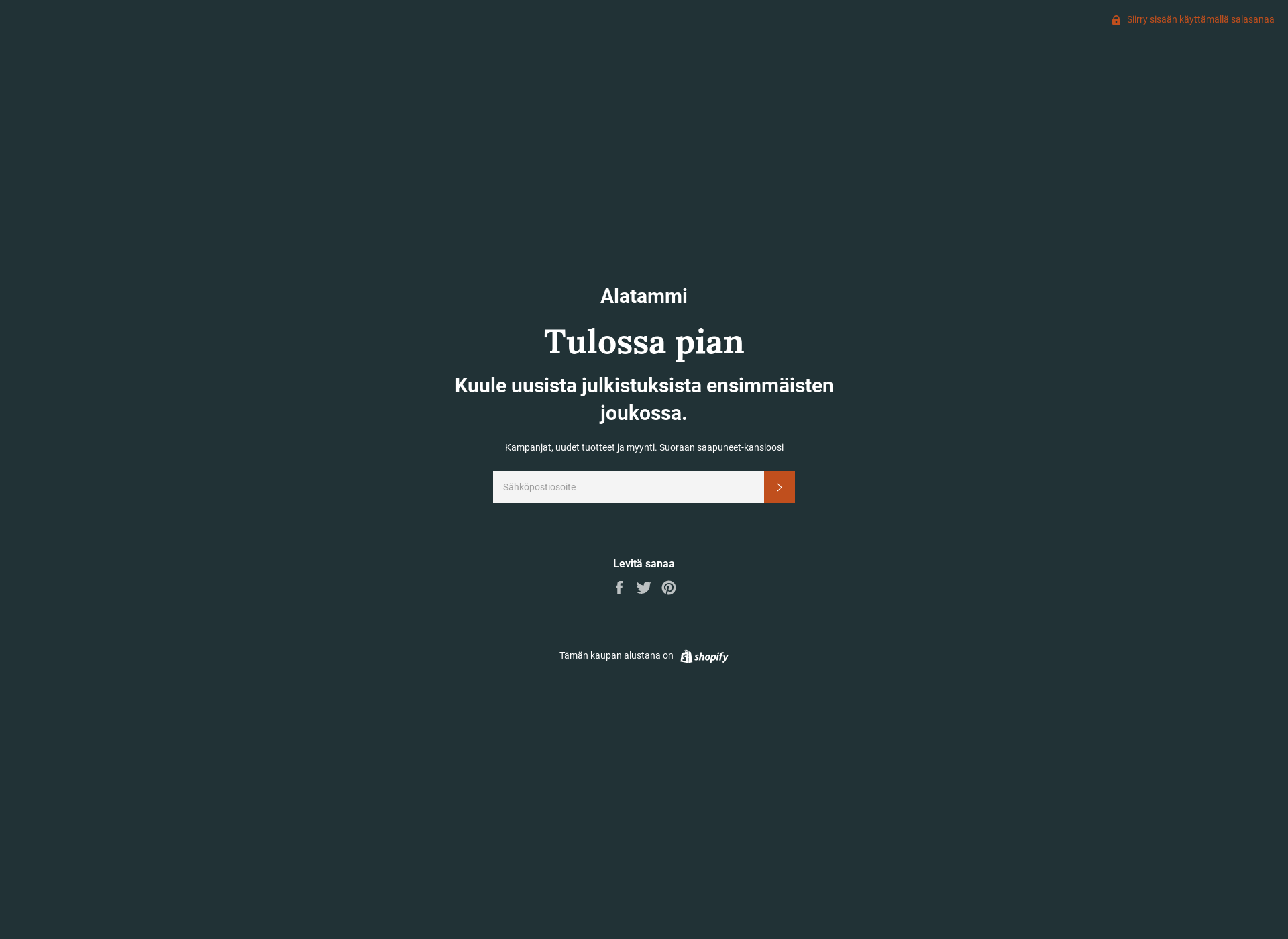Screenshot for alatammi.fi
