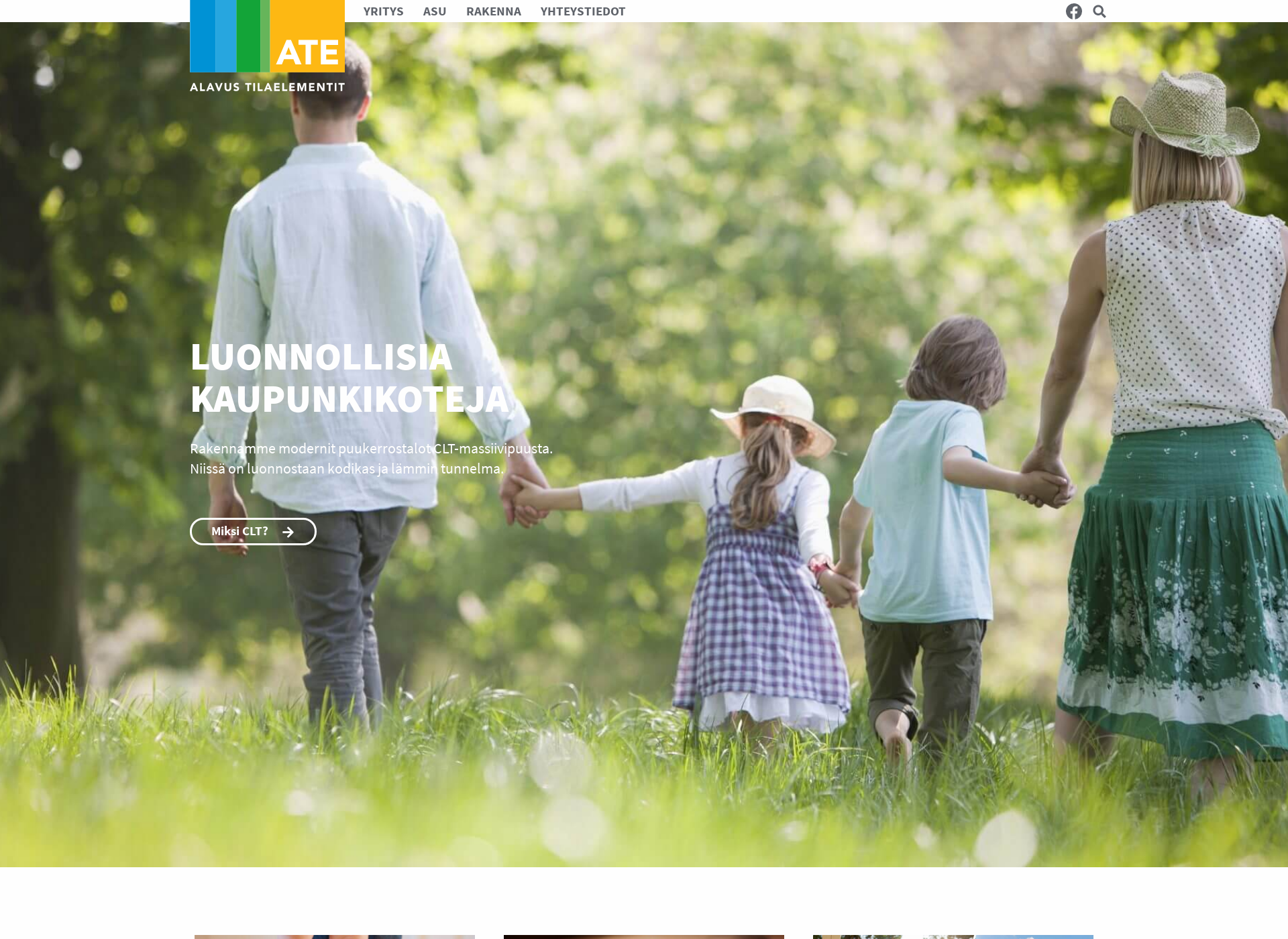 Skärmdump för alavustilaelementit.fi