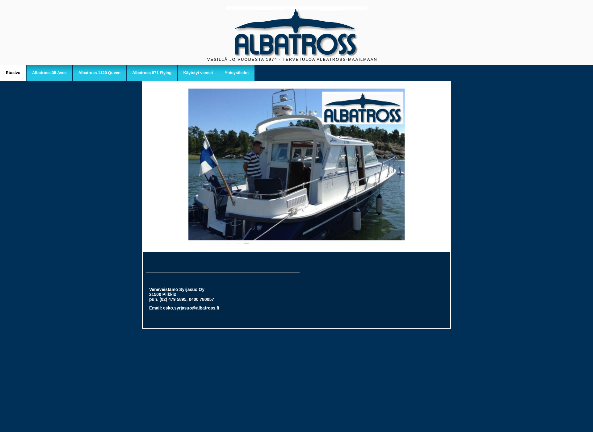 Skärmdump för albatross.fi