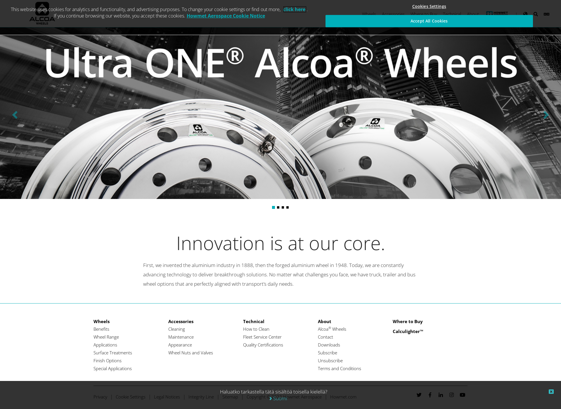 Screenshot for alcoawheels.fi