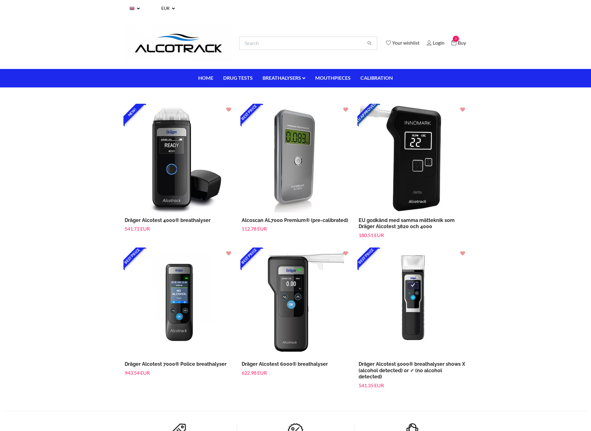 Screenshot for alcotrack.fi