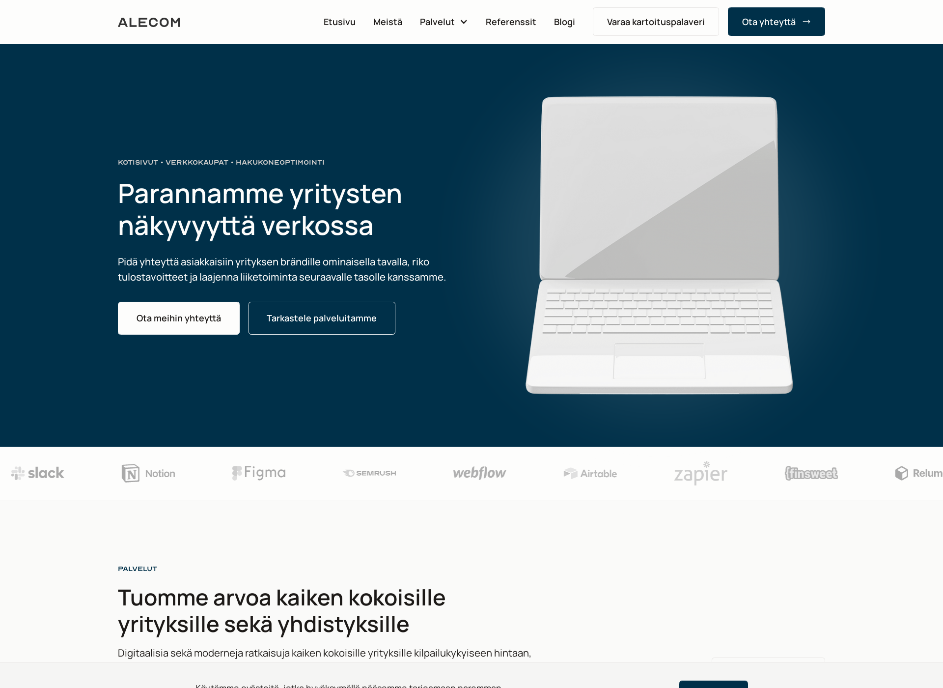 Screenshot for alecom.fi