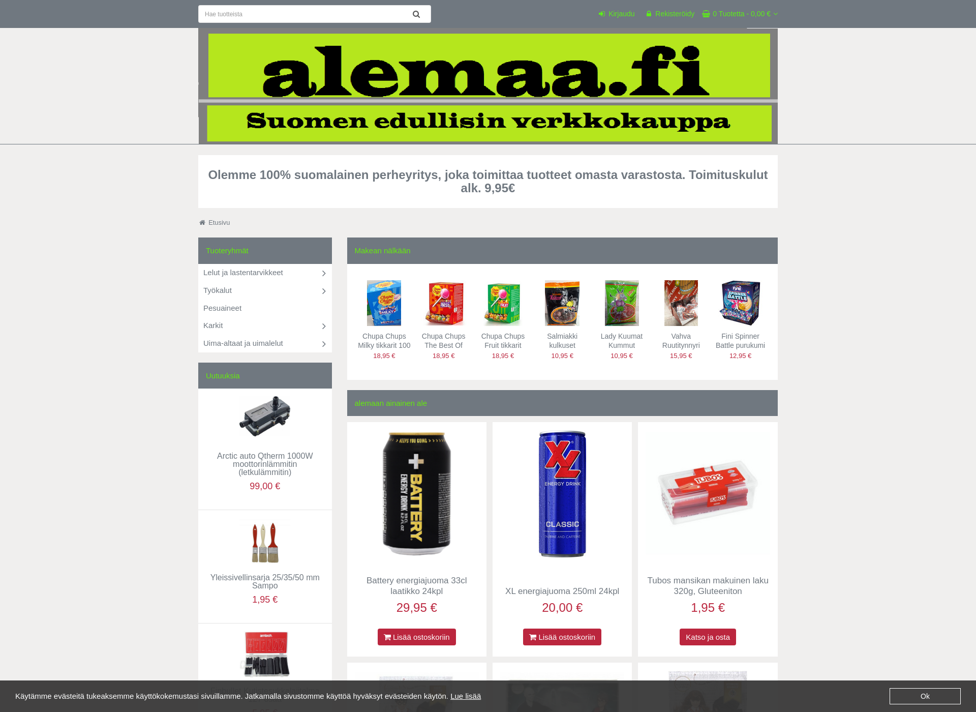 Screenshot for alemaa.fi