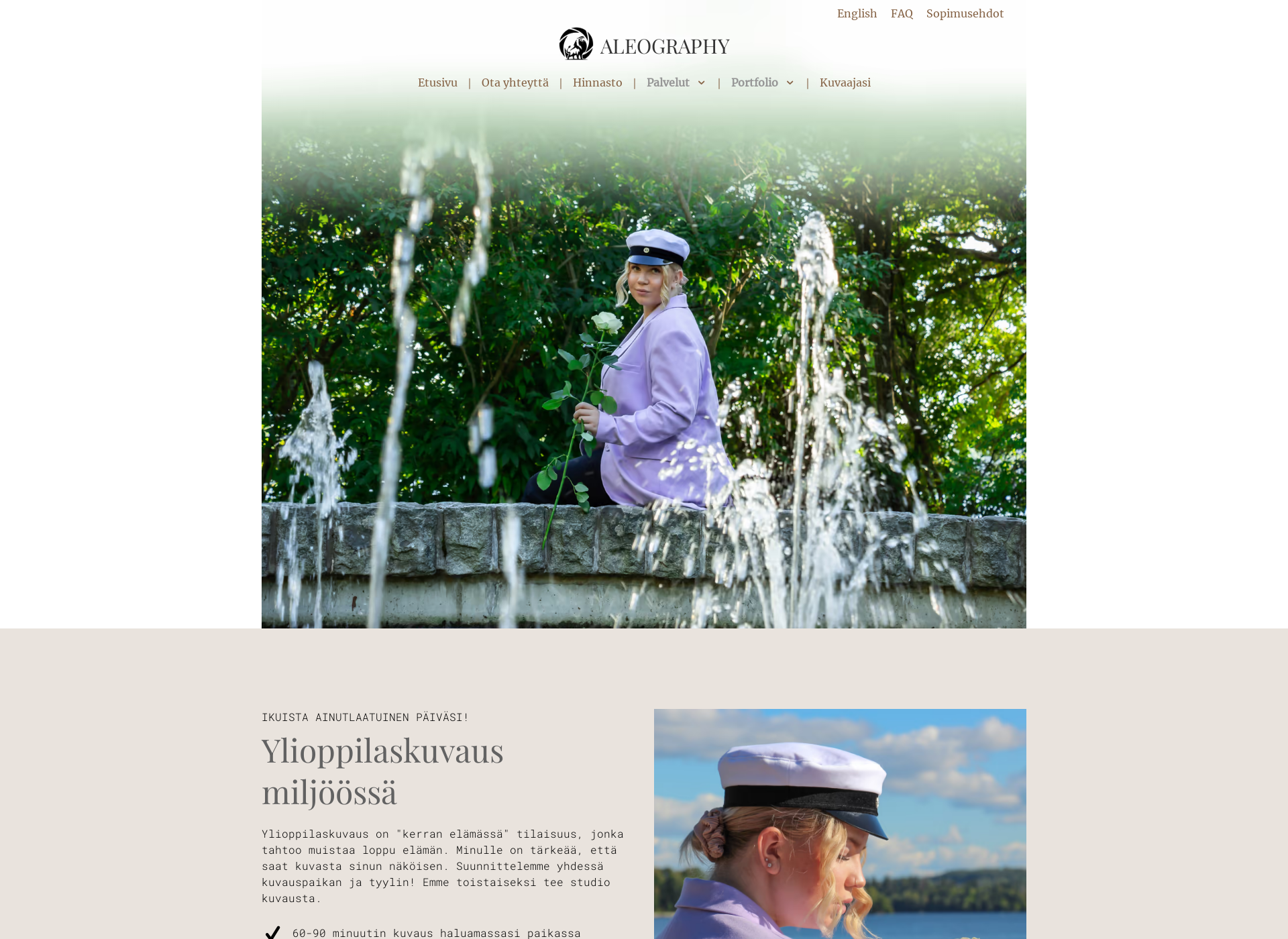 Screenshot for aleography.fi