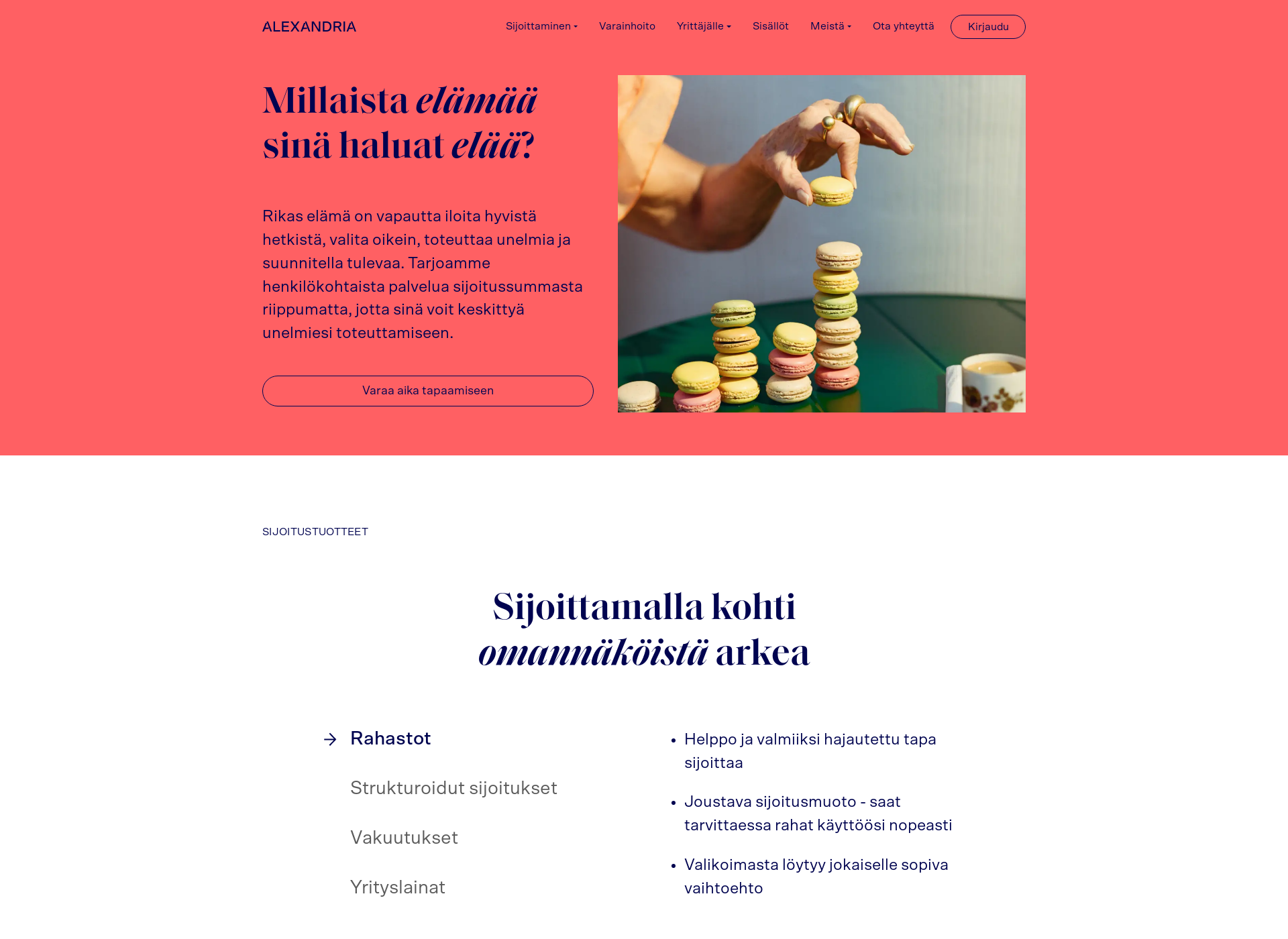 Screenshot for alexandria.fi