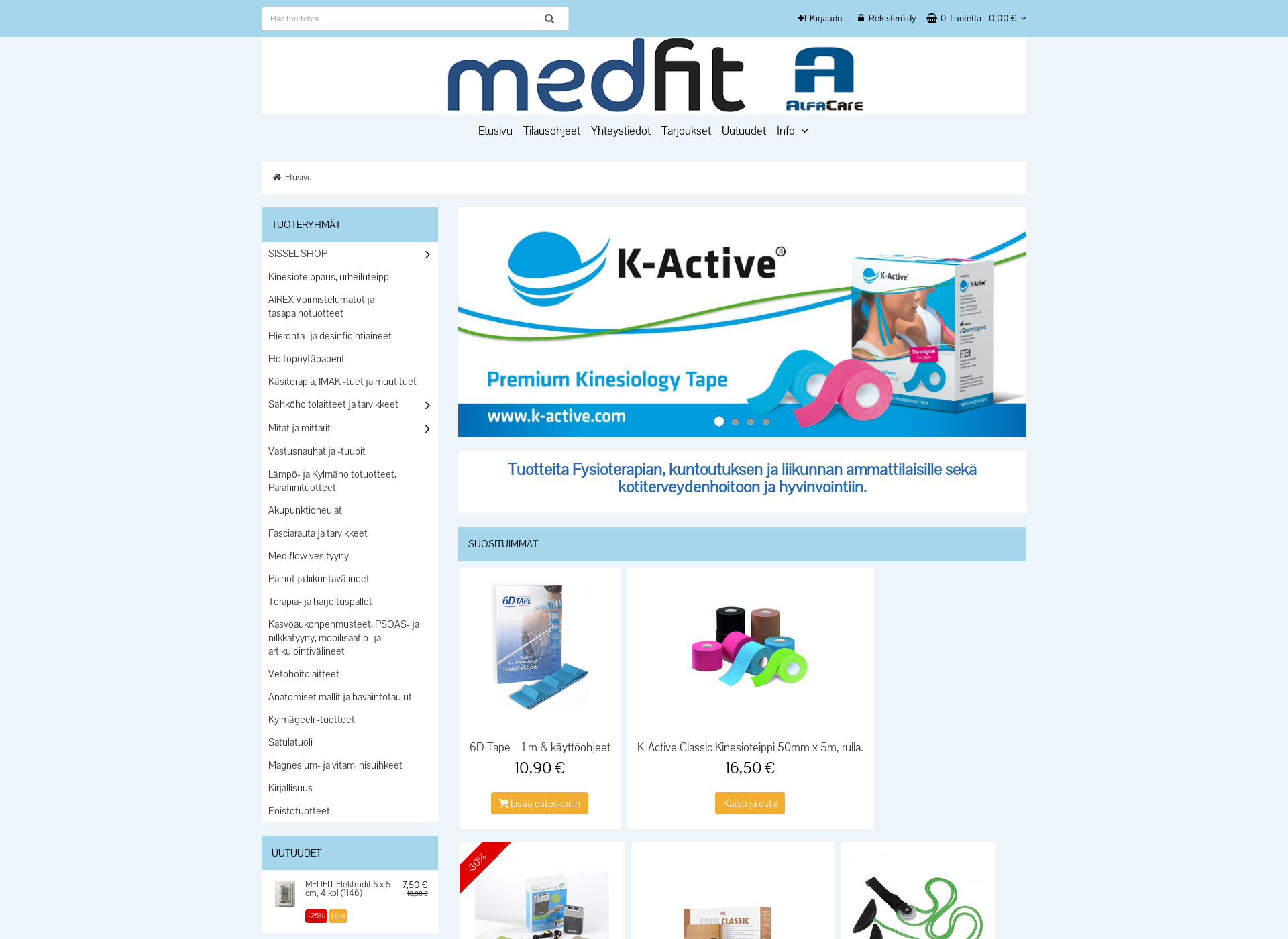 Screenshot for alfacare.fi