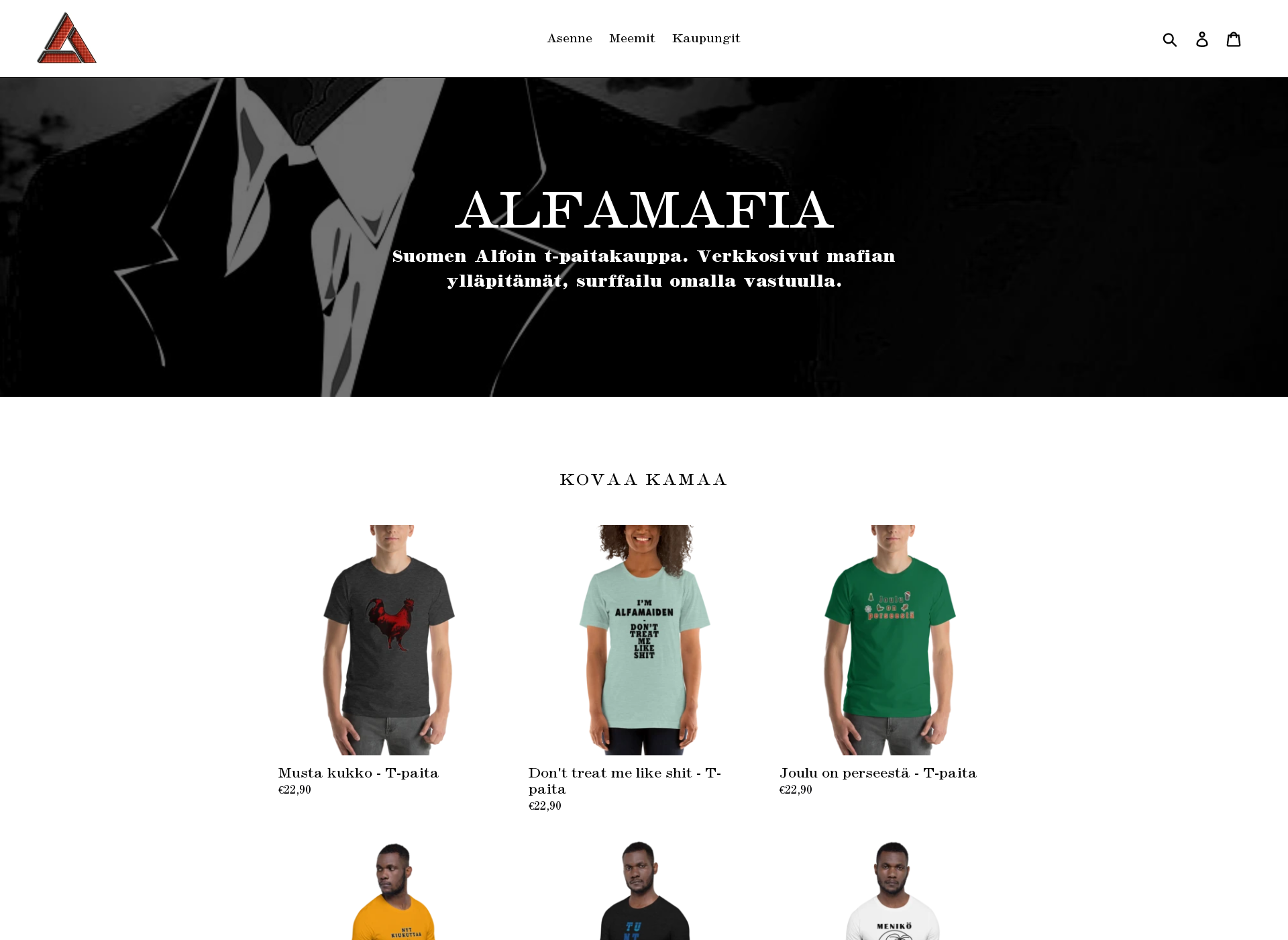 Skärmdump för alfamafia.fi