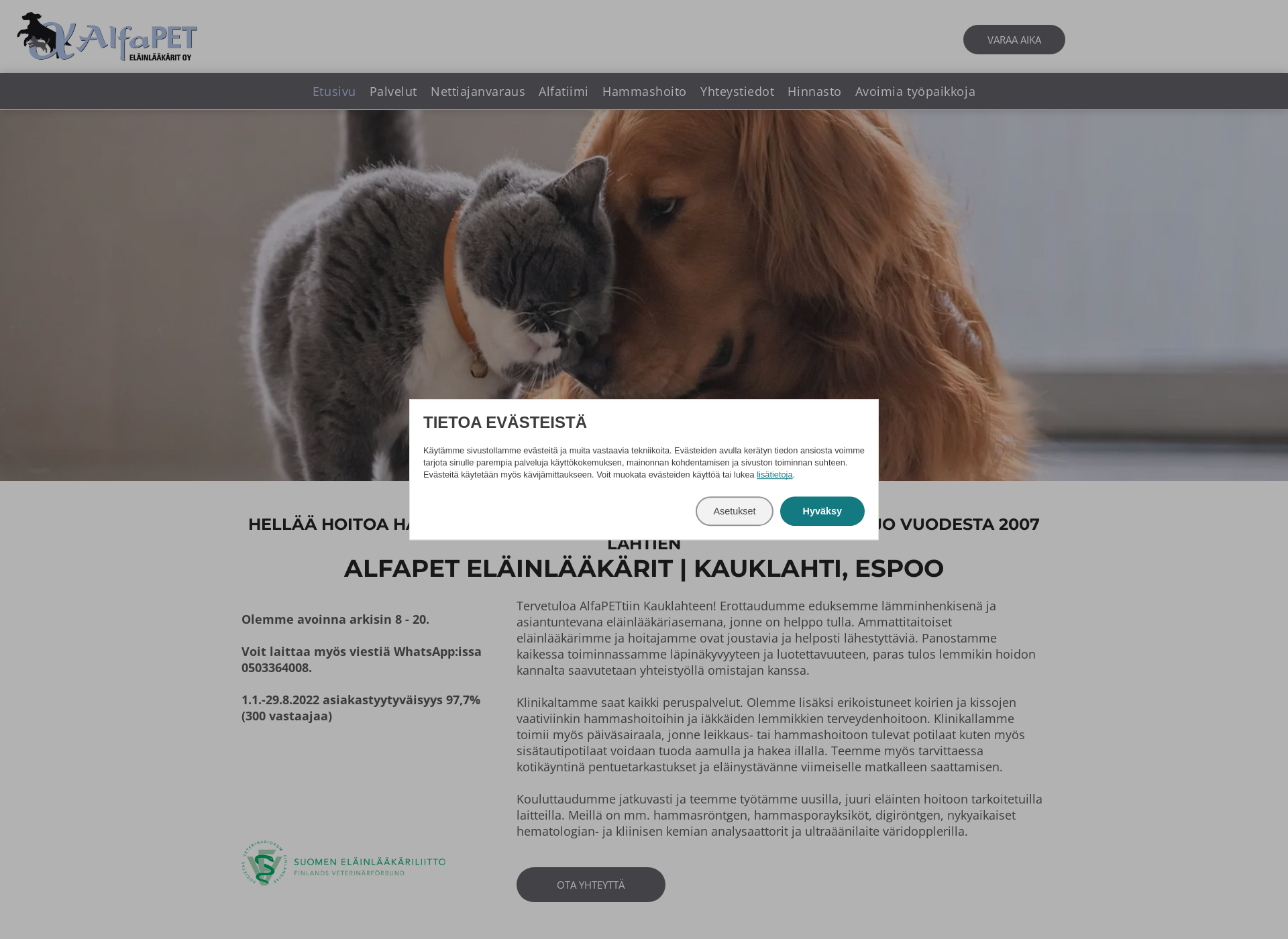 Screenshot for alfapet.fi
