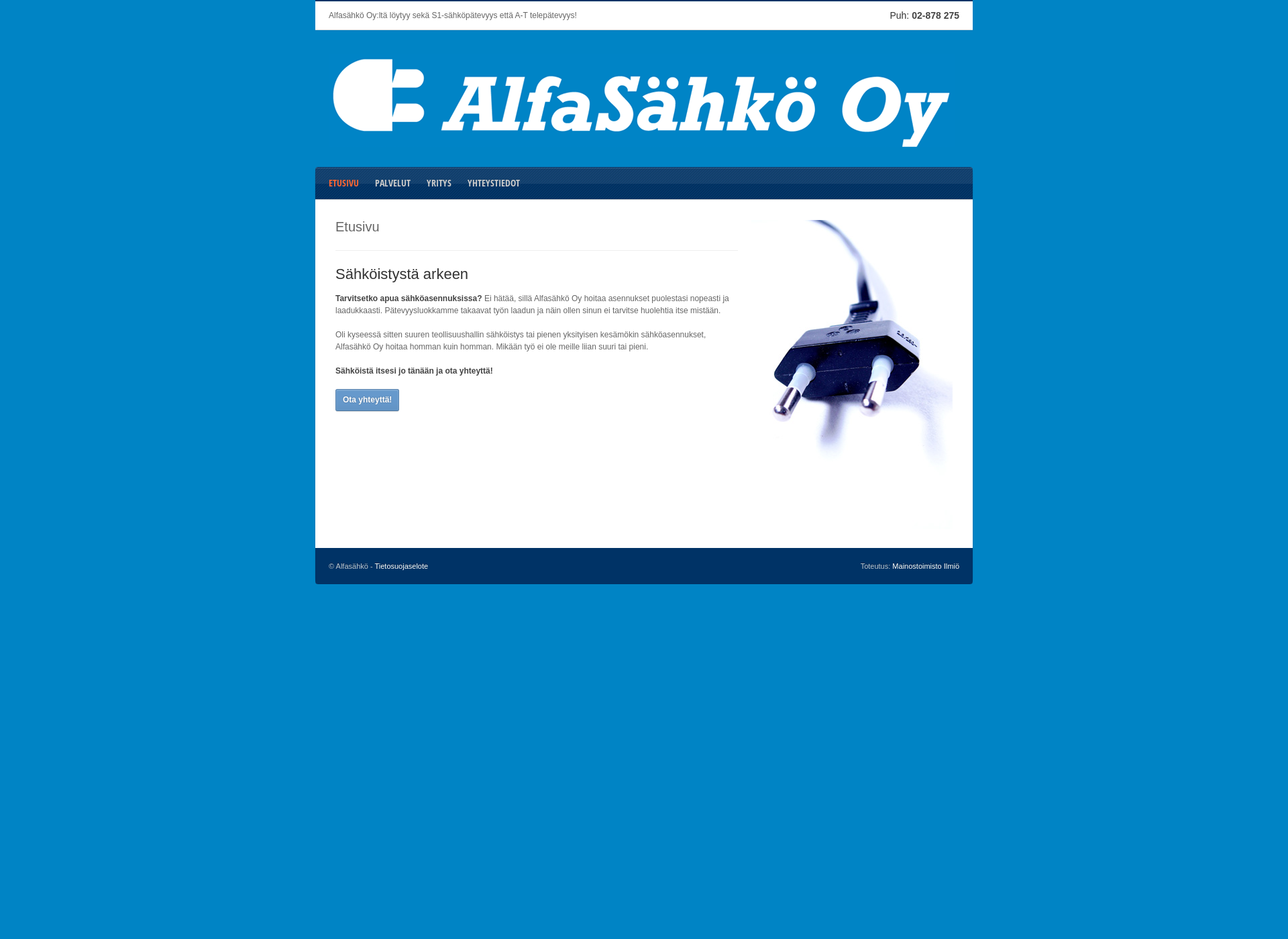 Screenshot for alfasahko.fi