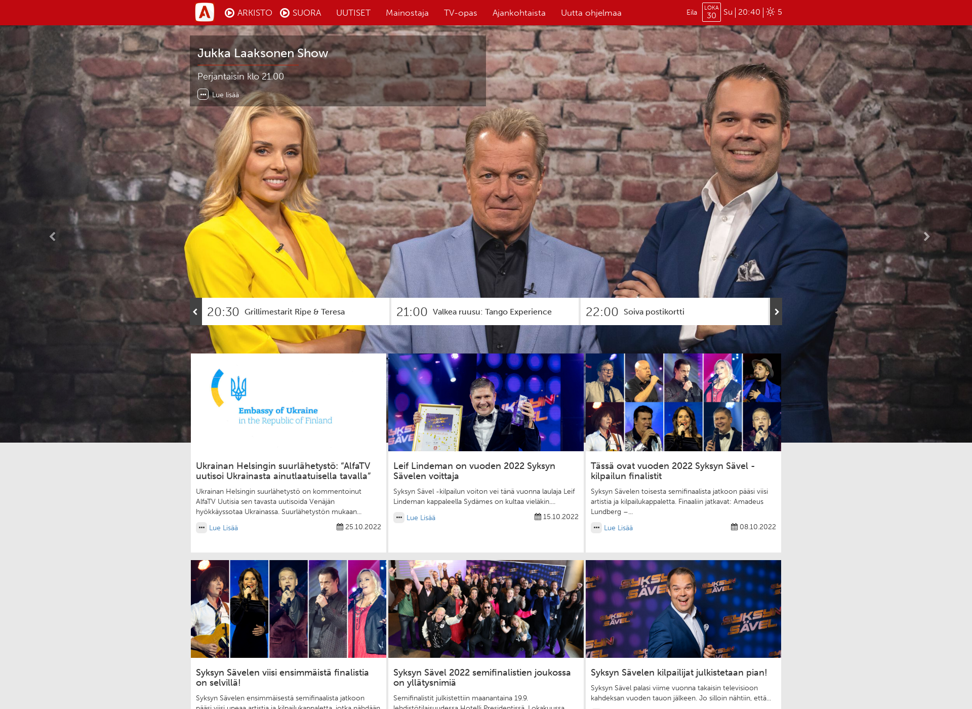 Screenshot for alfatv.fi