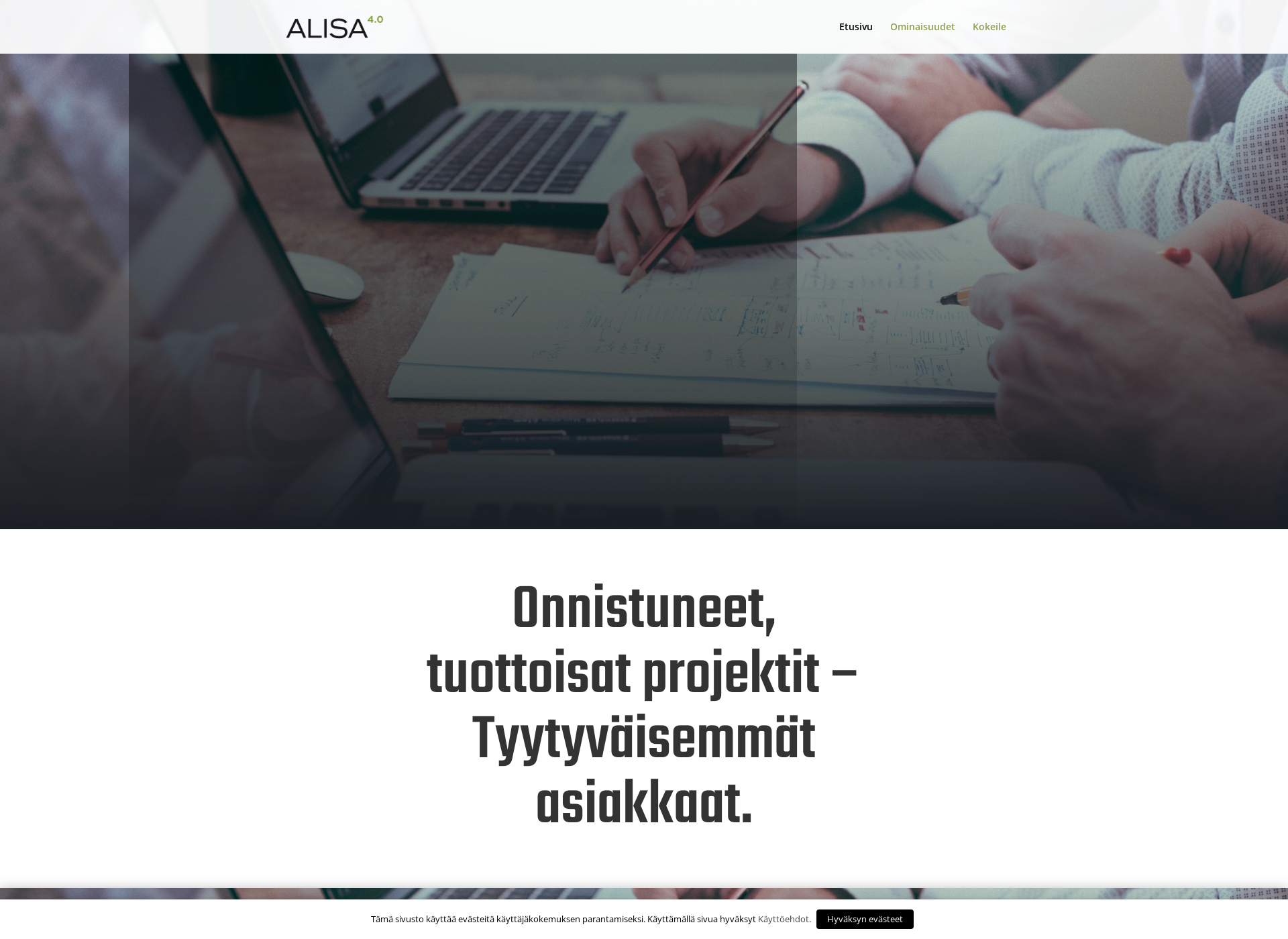Skärmdump för alisa.fi