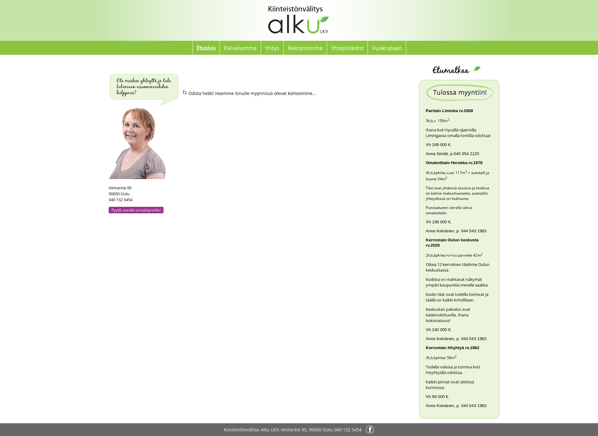 Screenshot for alkulkv.fi