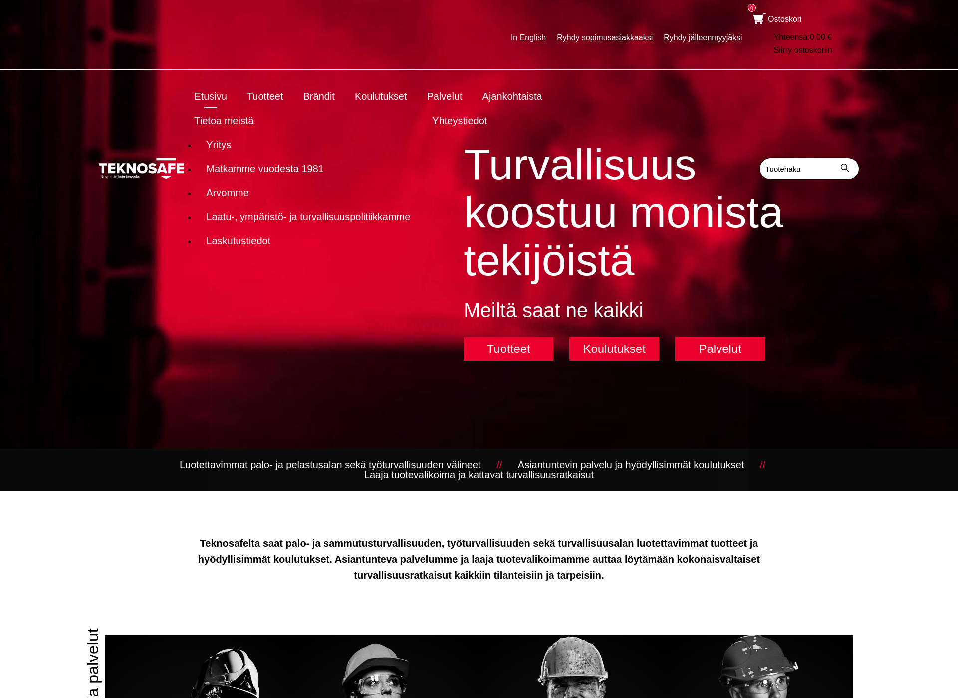 Skärmdump för alkusammutuskalusto.fi