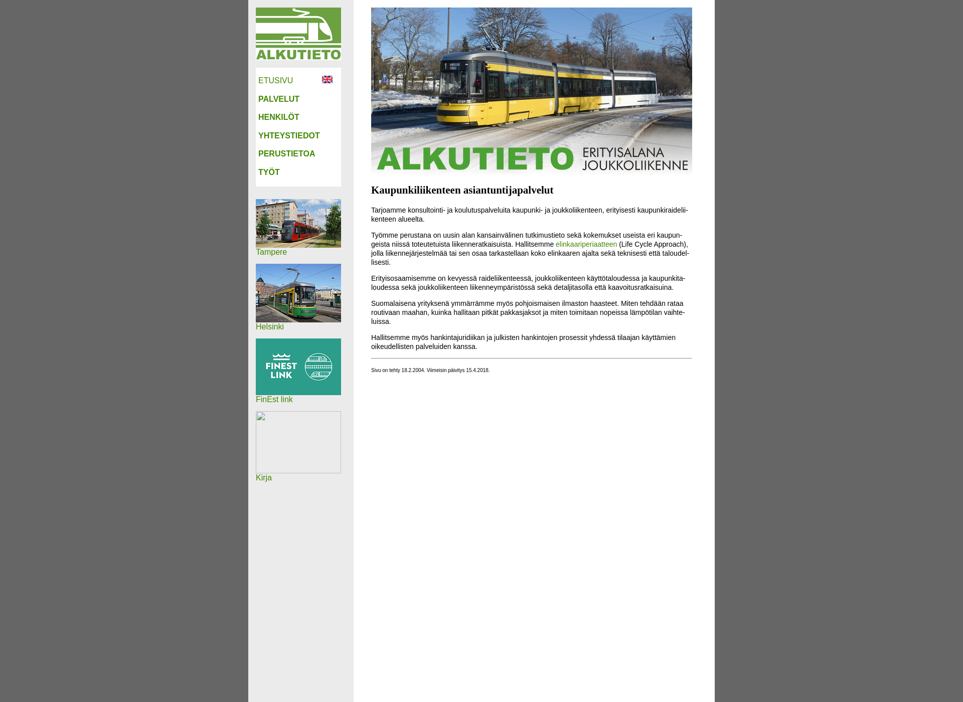 Skärmdump för alkutieto.fi