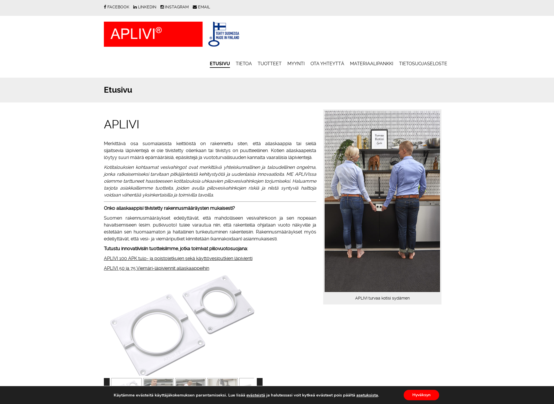 Screenshot for allaskaappi.fi