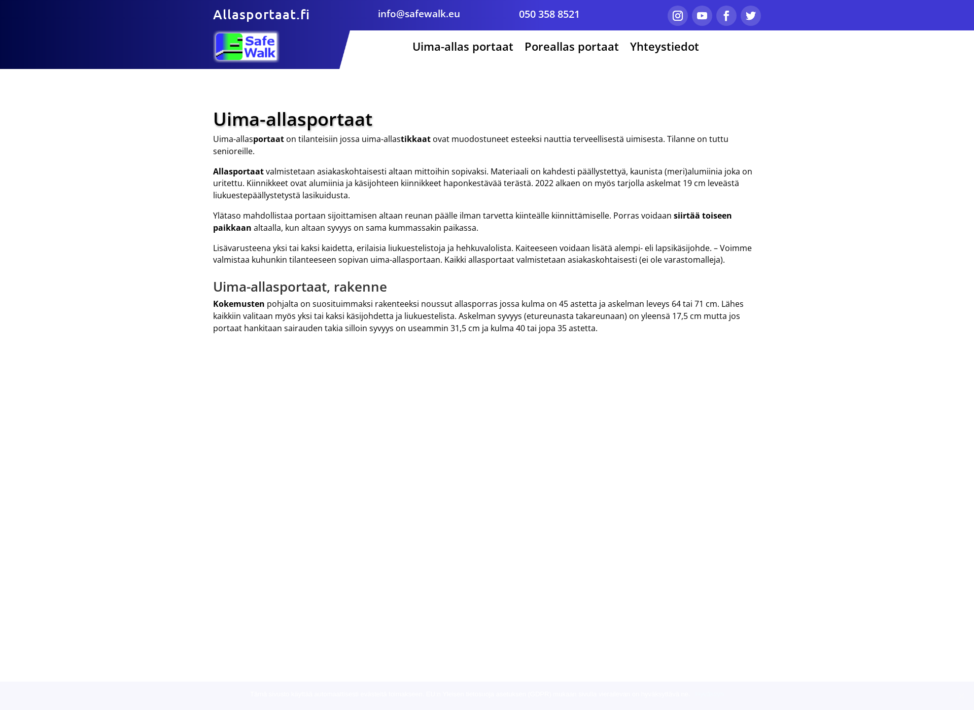 Screenshot for allasportaat.fi