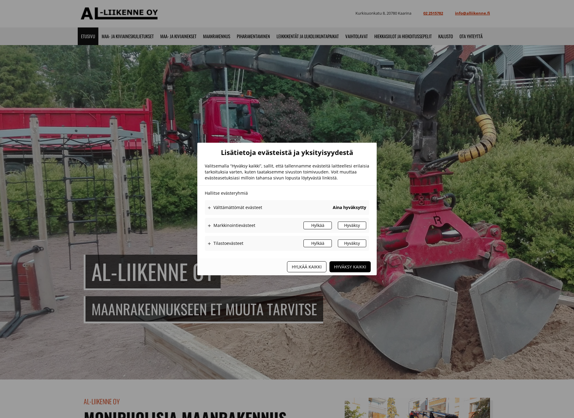 Screenshot for alliikenne.fi