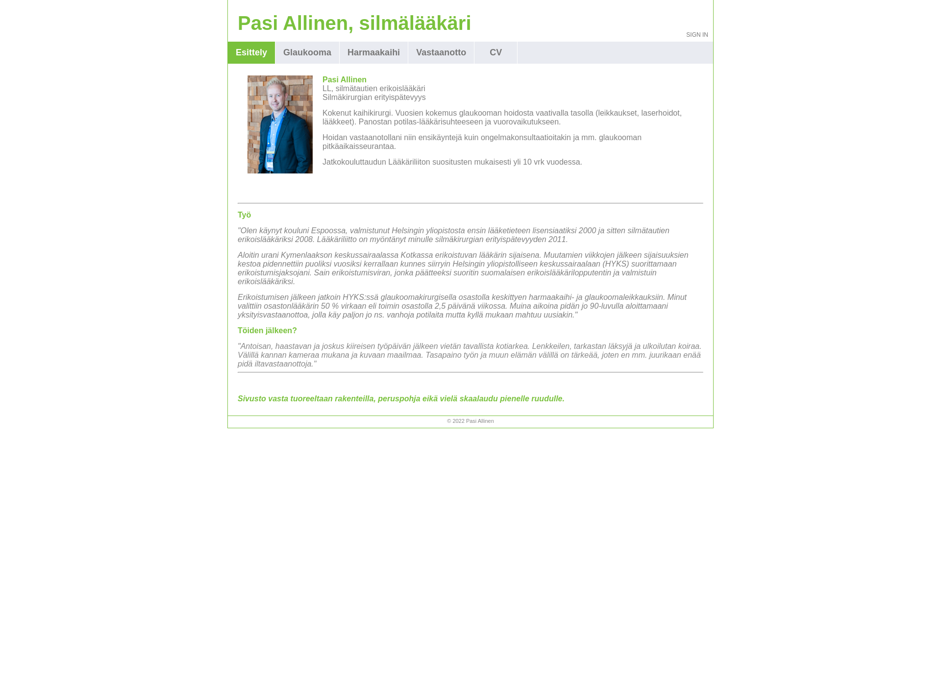 Screenshot for allinen.fi